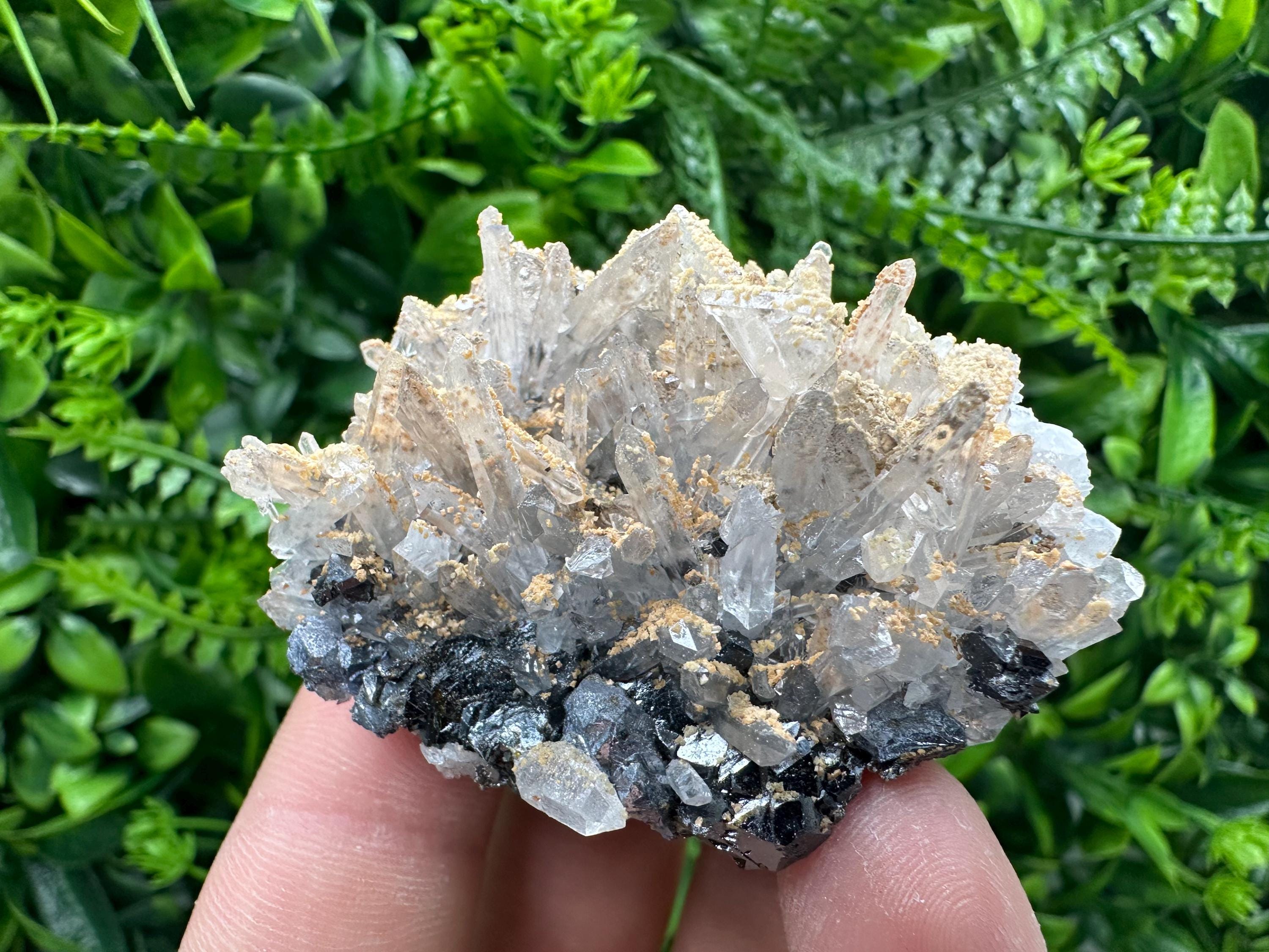 Quartz, Dolomite, Sphalerite & Galena Specimen from Bulgaria