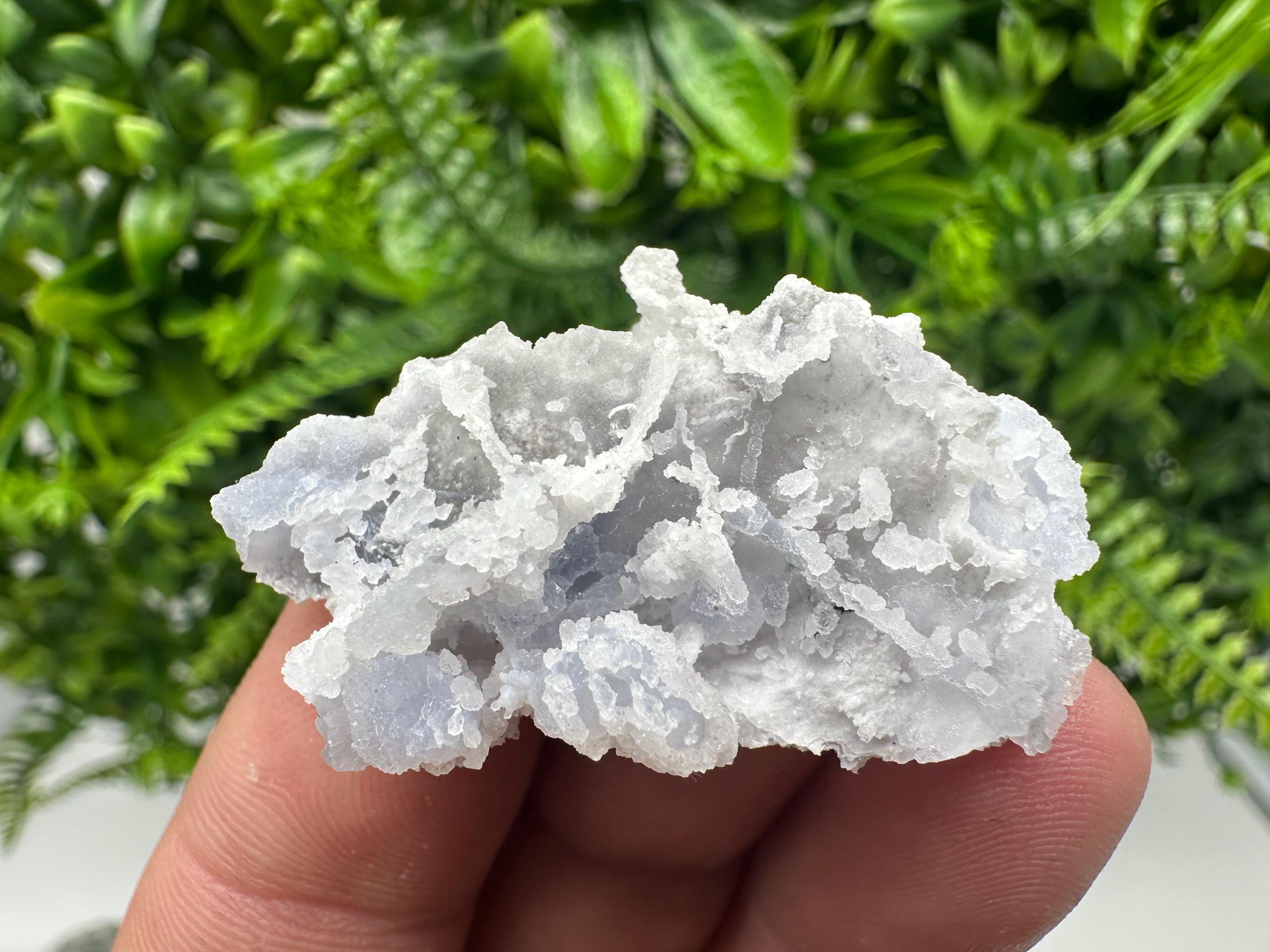 Rare Light Blue Chalcedony Specimen, Bulgarian Mineral Stone Decor