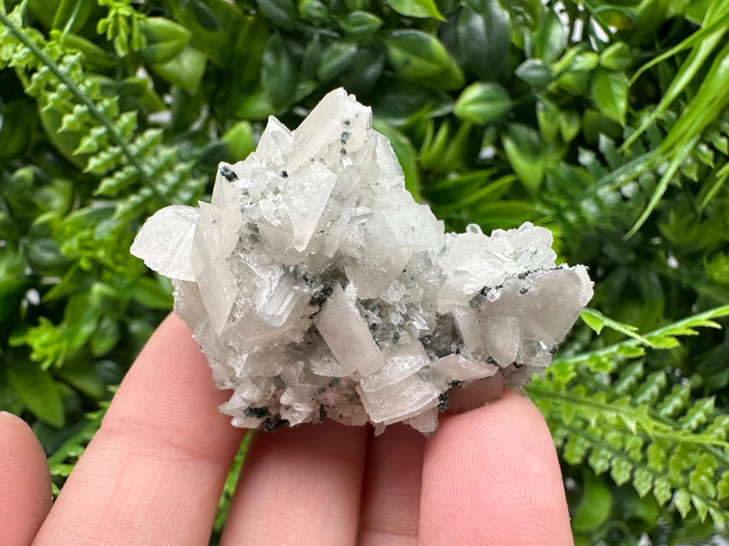 Quartz Calcite on Chlorite Matrix, Borieva Mine Mineral Specimen