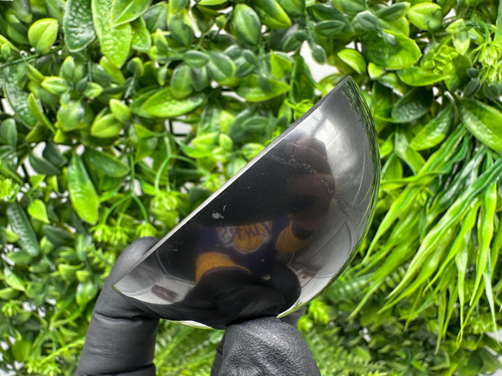 Polished Shungite Bowl (70mm): EMF Protection, Water Purification