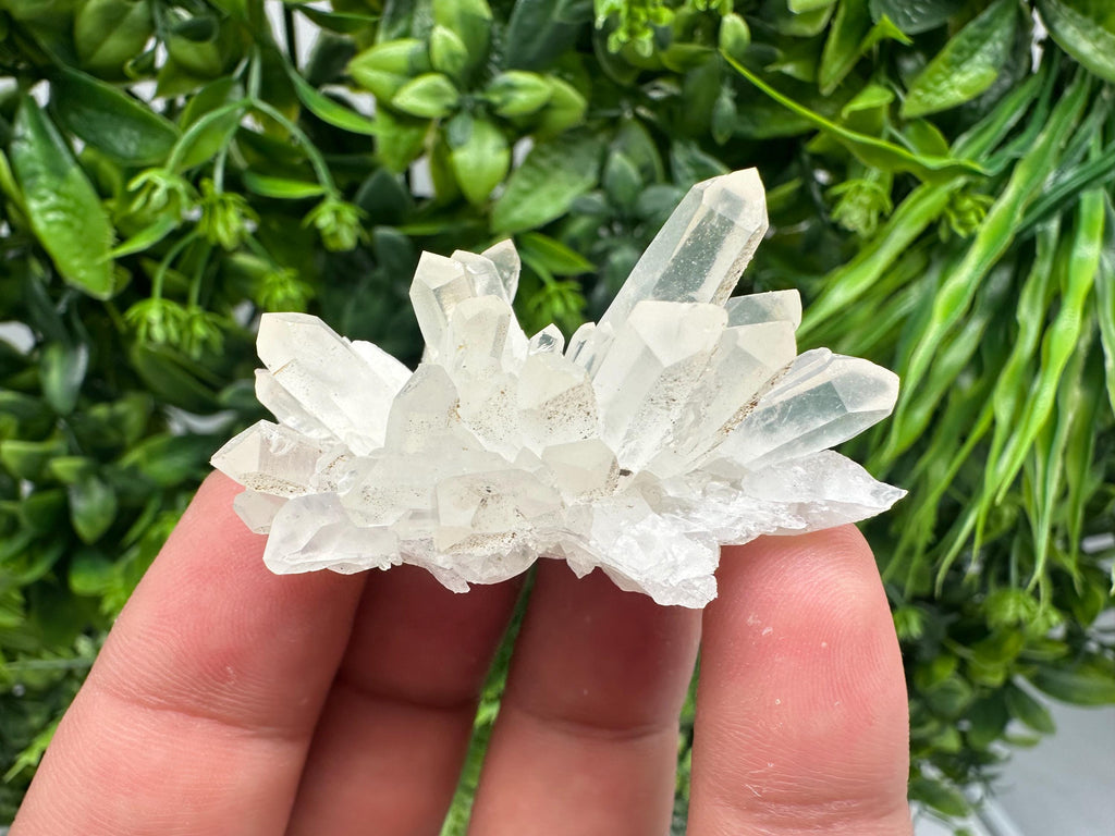 Transparent Quartz Cluster: Borieva Mine Mineral Specimen, Home Decor Crystal