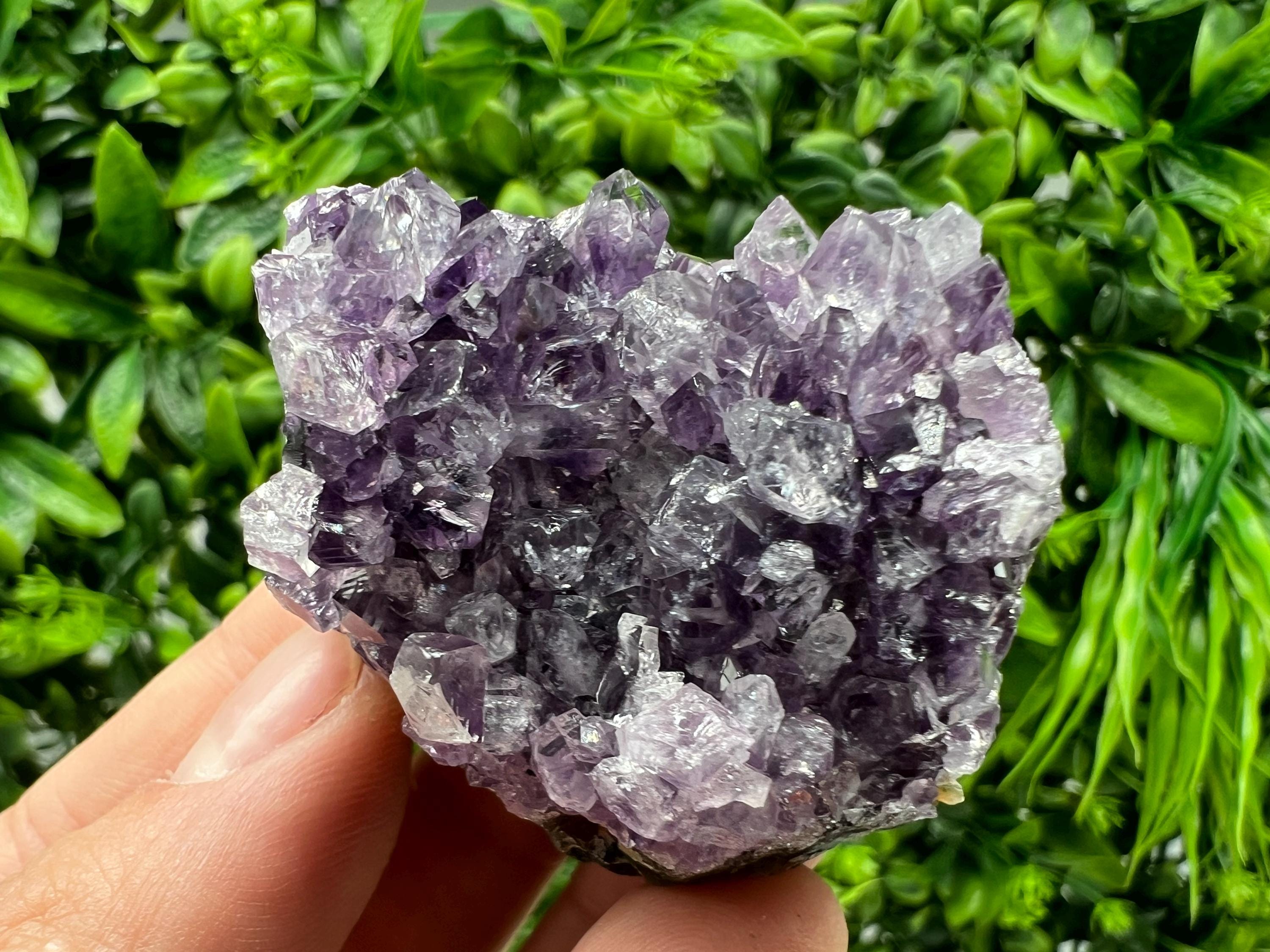 Uruguay Amethyst Crystal: Purple Quartz Phantom - Home Decor