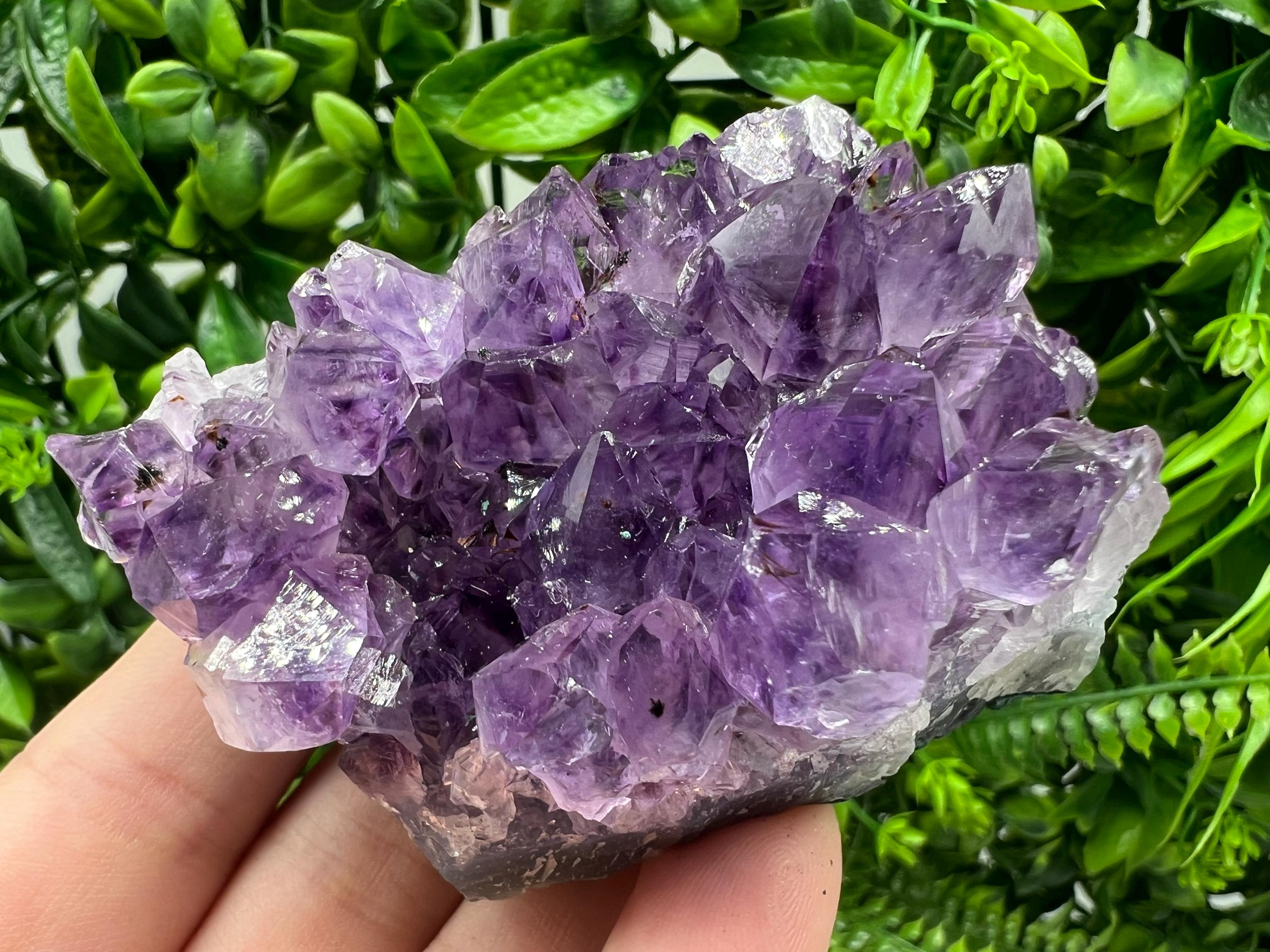 Uruguay Amethyst Crystal: Purple Quartz Home Decor, Energy Stone