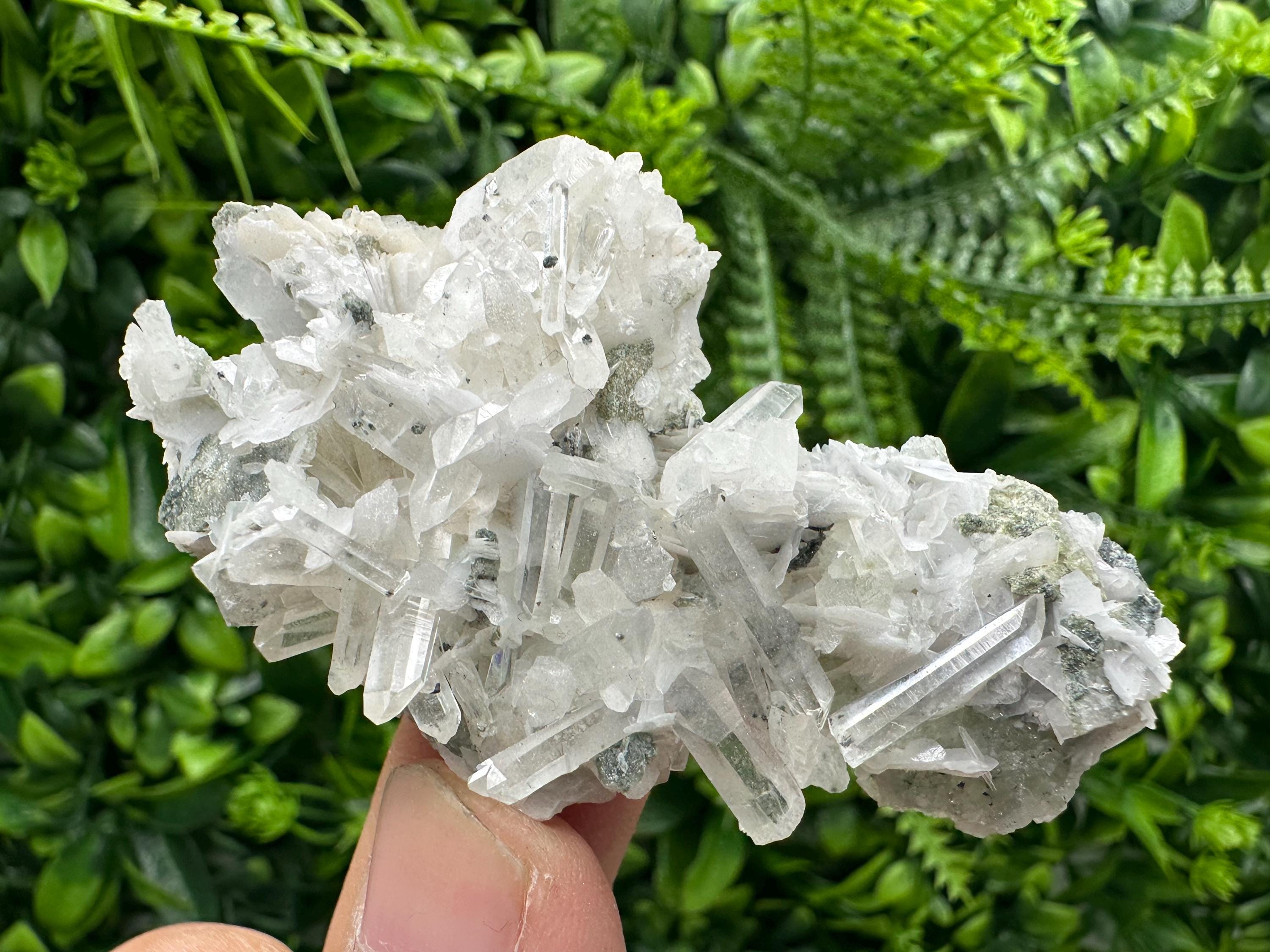 Calcite Quartz with Epidote on Matrix, Borieva Mine Bulgaria