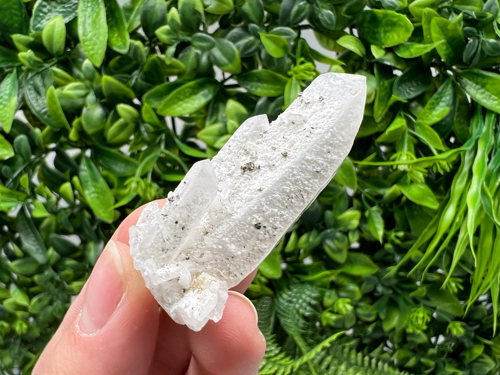 Quartz with Pyrite Crystal: Krushev Dol Mine, Bulgaria