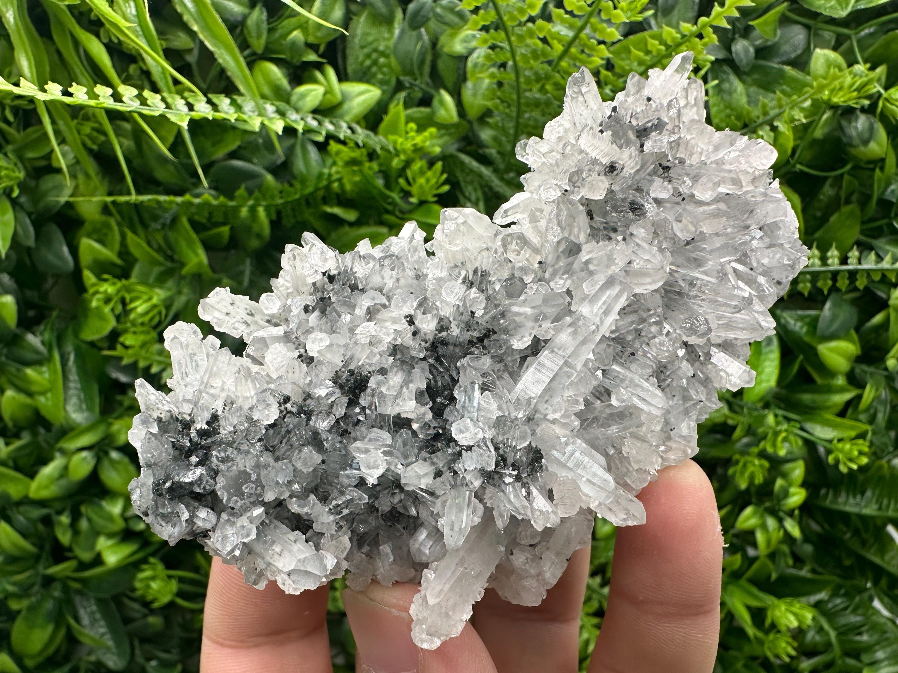 Transparent Quartz Cluster, Borieva Mine Crystal Specimen