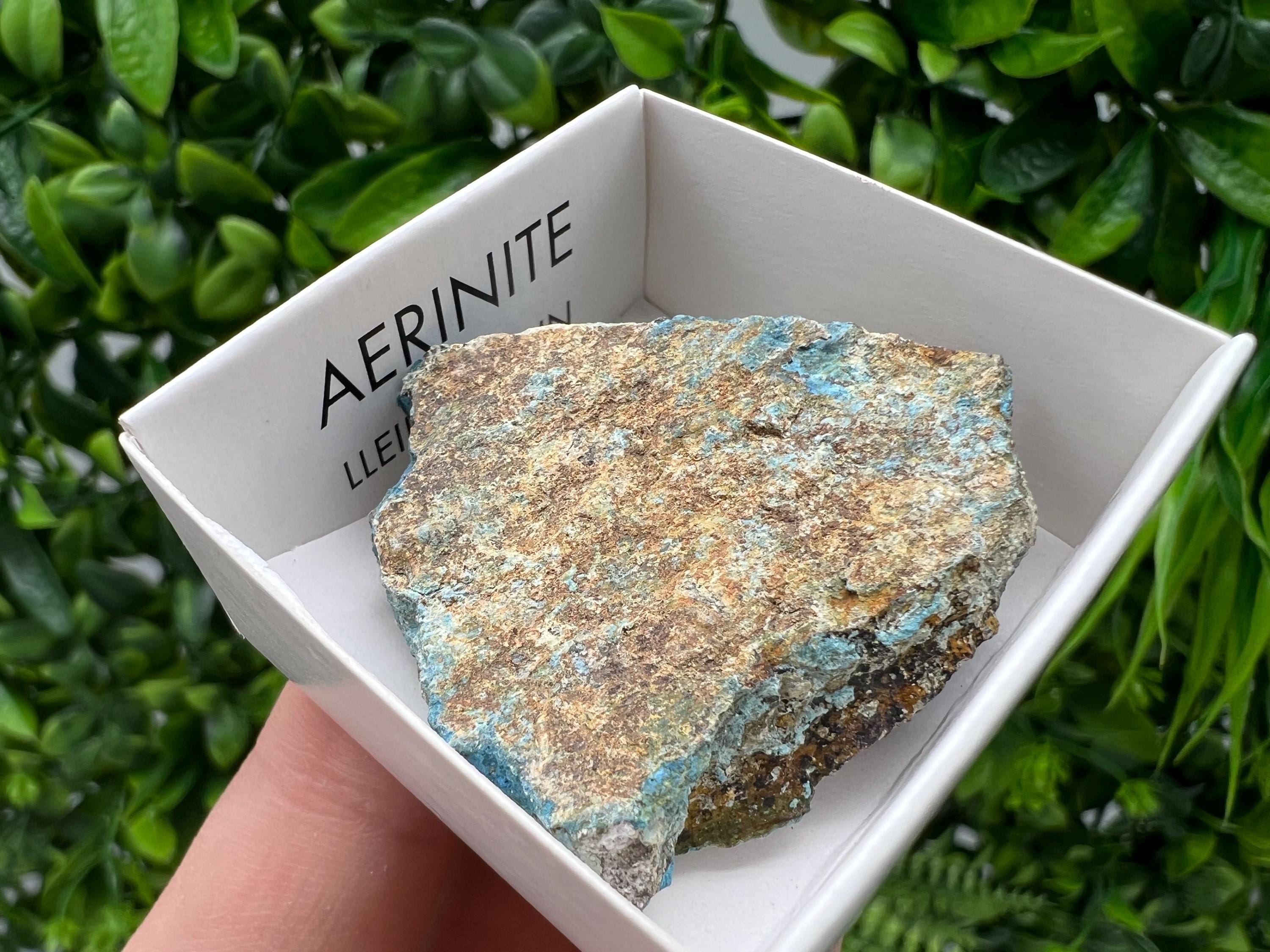 Rare Raw Aerinite Mineral Specimen: Collection Crystal from Lleida, Spain (3.5/3.5 CM)