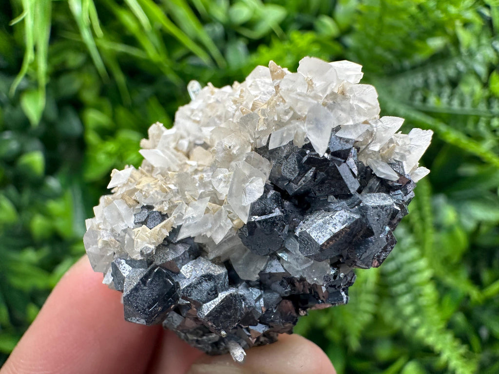 Galena Spinel with Quartz and Calcite, Borieva Mine Mineral Specimen