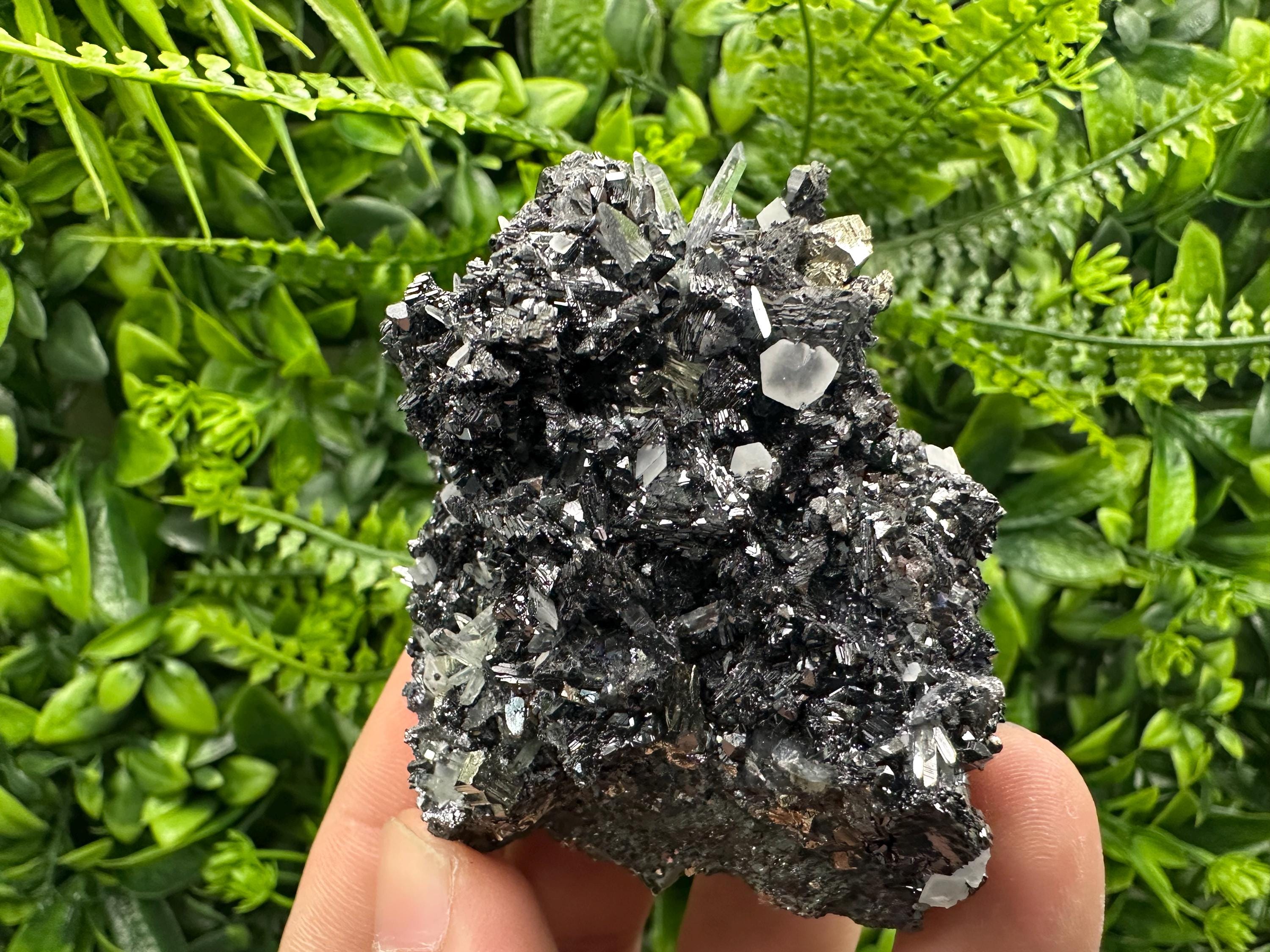 Sphalerite Pyrite Quartz Calcite Crystal Specimen, Borieva Mine, Bulgaria