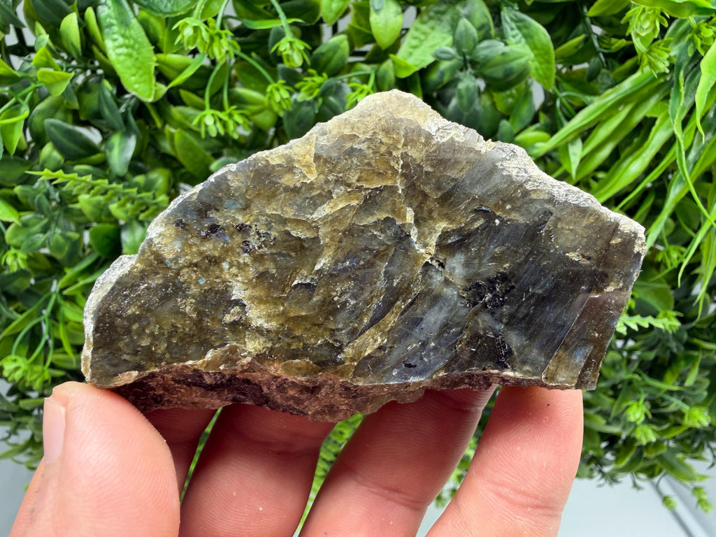 Polished Labradorite Slab: Multifire Crystal Decor