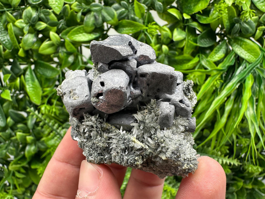 Wonderful shiny Galena on Quartz from Borieva mine,Bulgaria natural mineral,collection specimen,rare ceystal,gift,home decor stone,collect