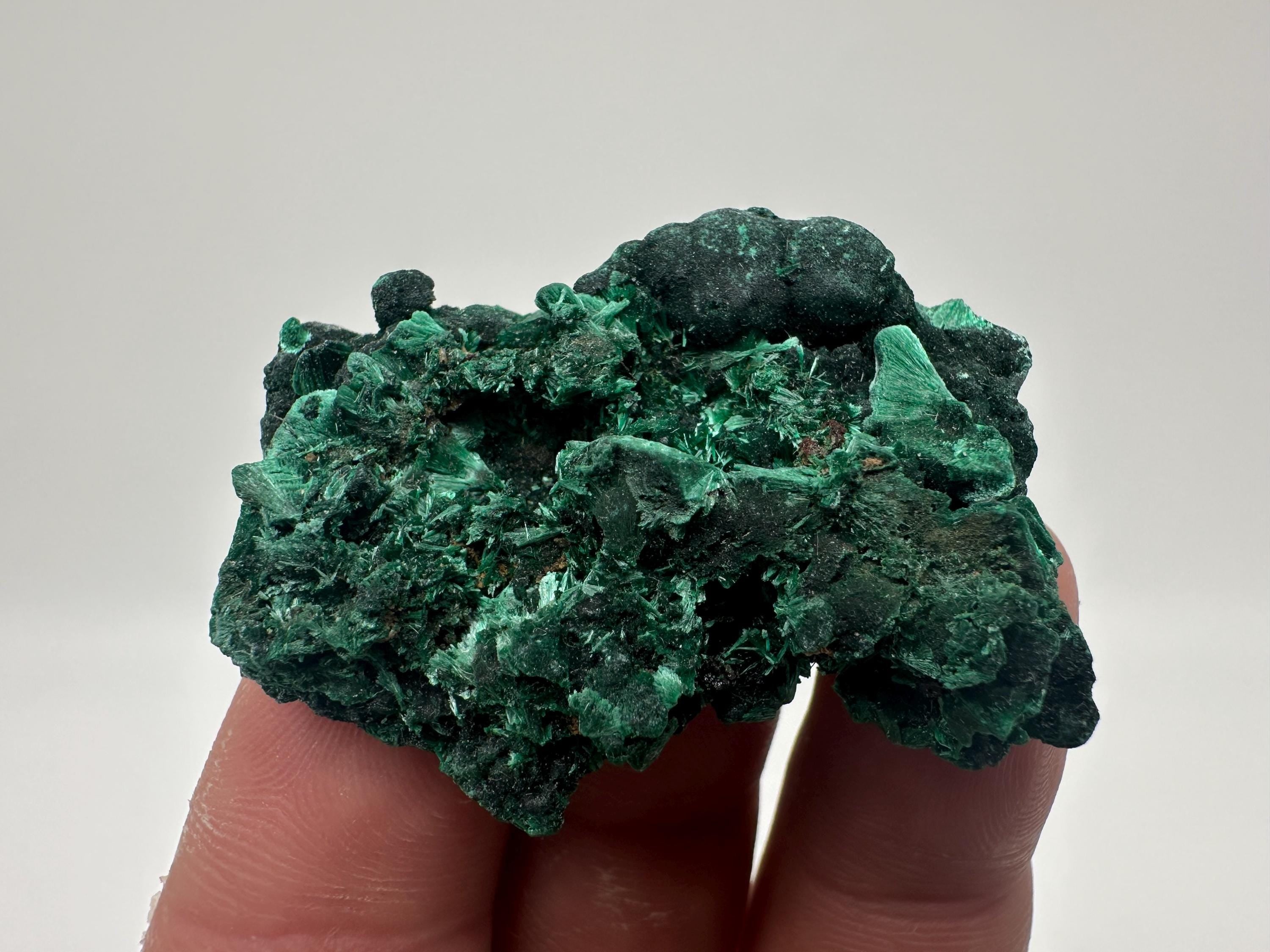 Green Malachite Crystal Specimen from Congo