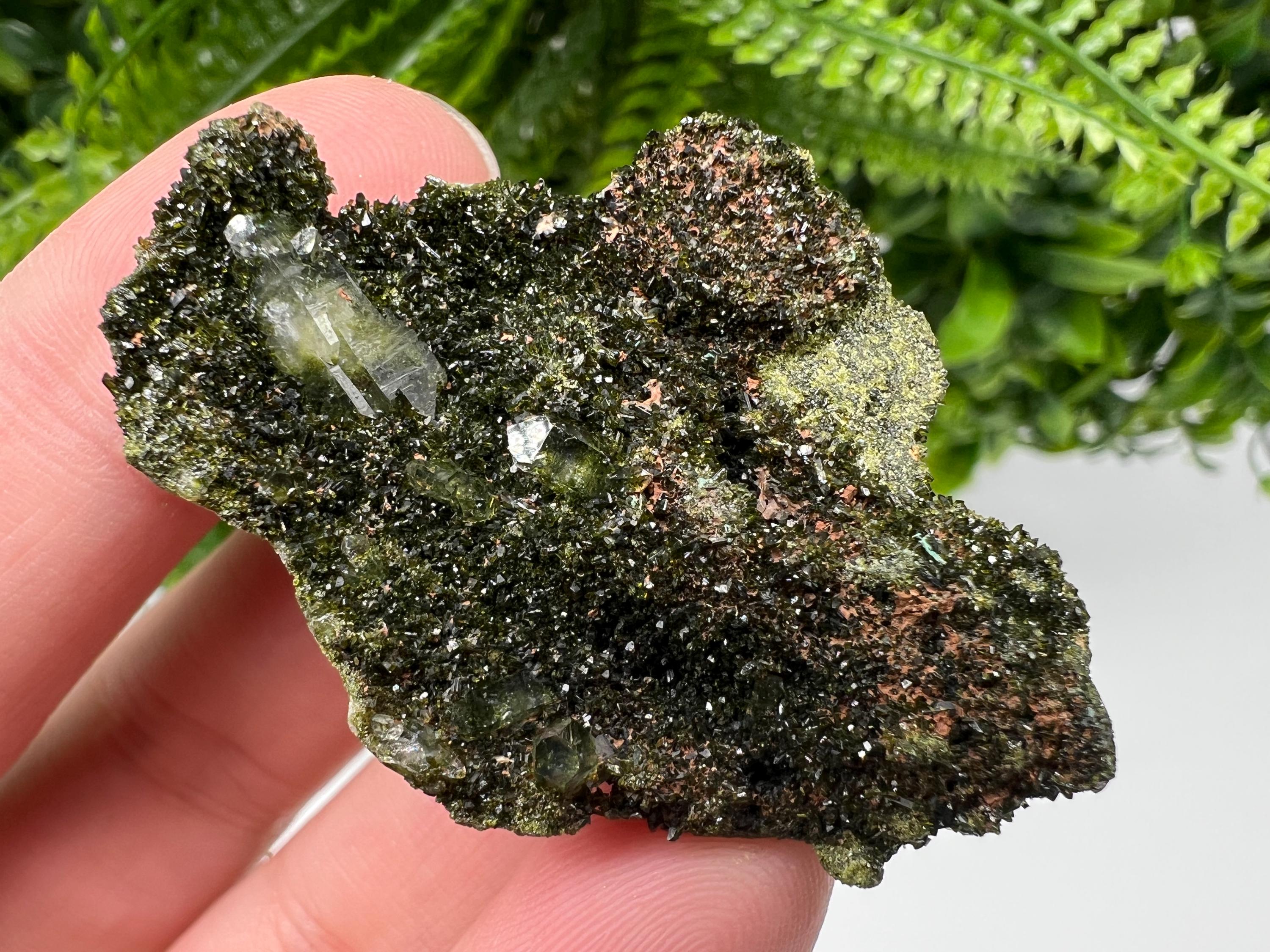 Stunning,Epidote with Quartz from Hakkari Turkey,Rainbow EPIDOTE,Mineral,Collection,Collection’s,GIFT,Epidote Crystal,Epidote from Turkey
