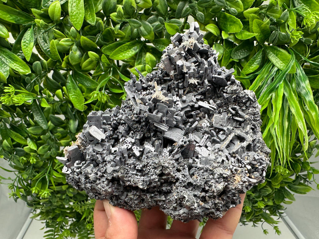 Skeletal Galena on Sphalerite, Natural Crystal Mineral Souvenir