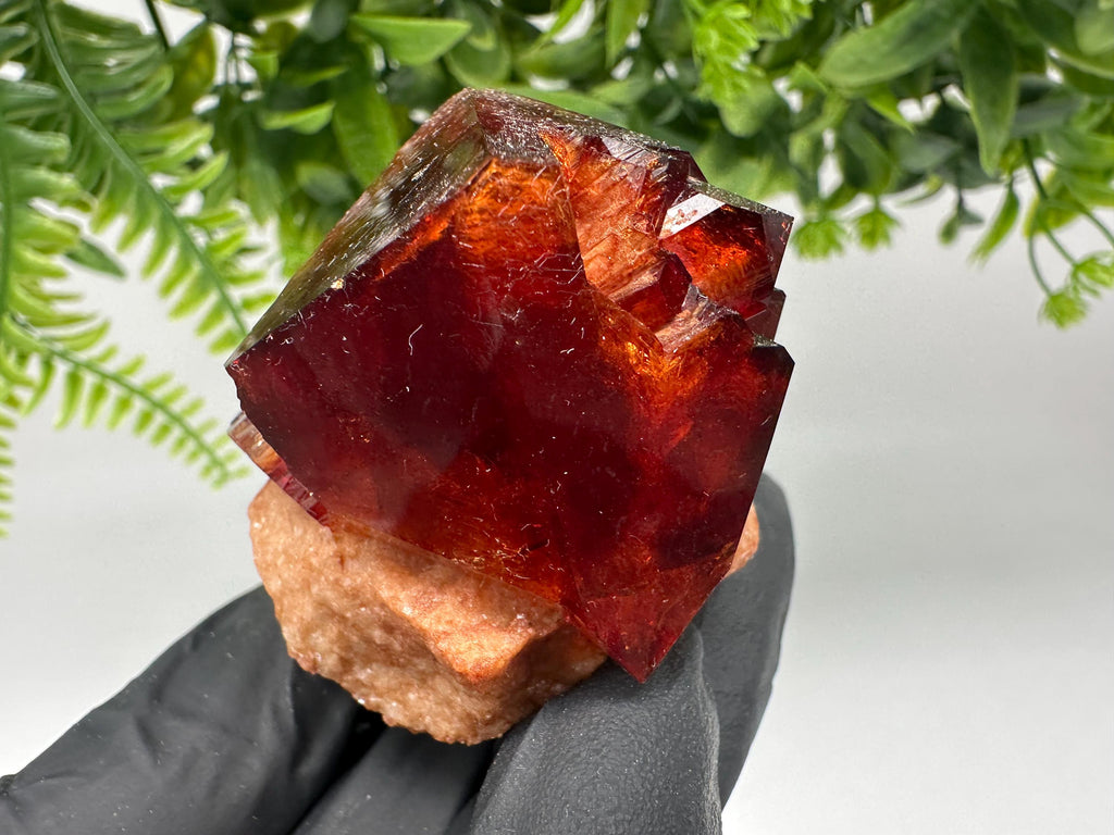 Orange-Brown Arcanite Mineral Specimen, Santa Ana Tin Mine