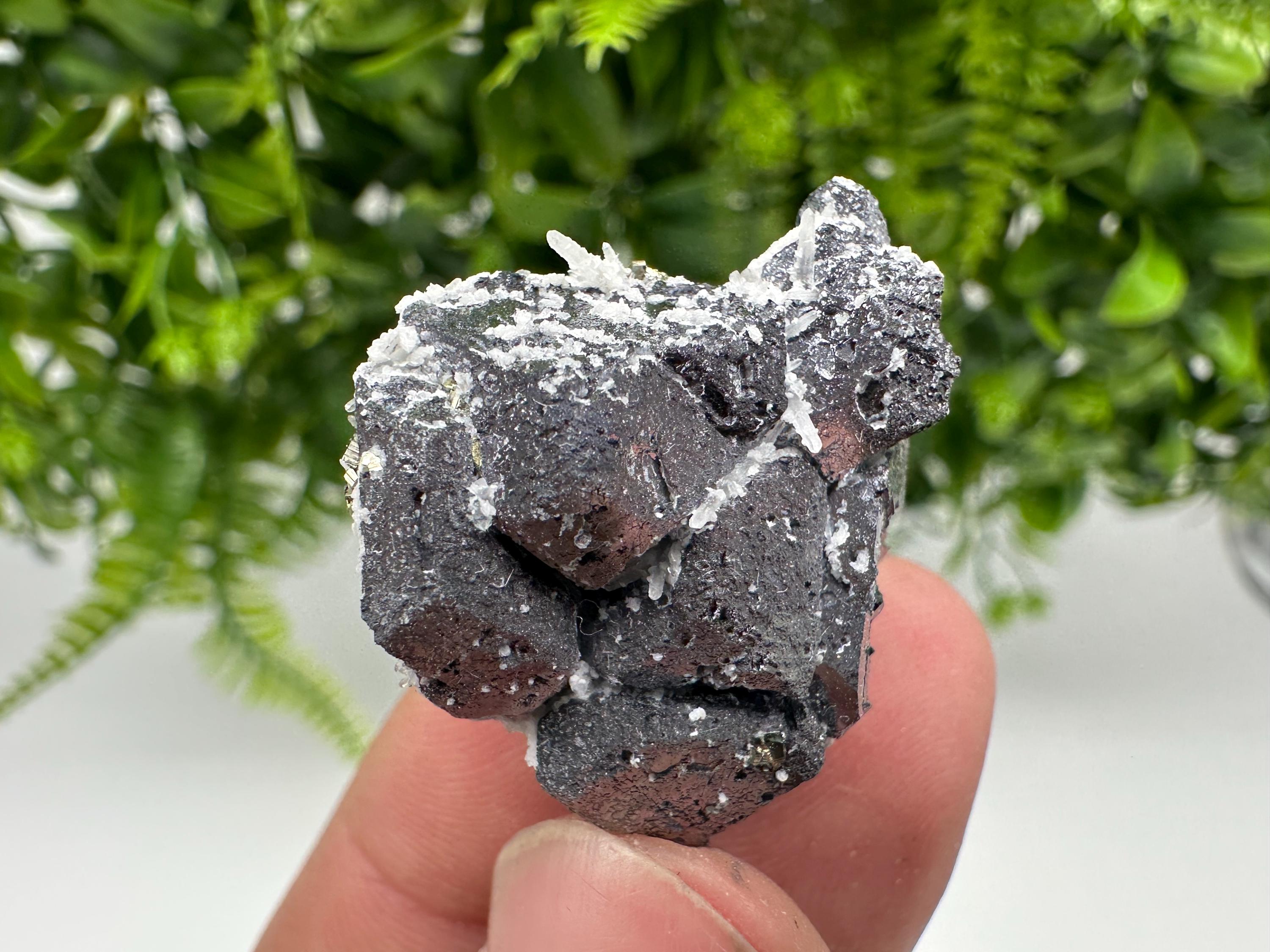 Skeletal Galena on Quartz, Bulgaria Mineral Specimen