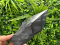 15cm Polished Shungite Crystal: EMF Protection Stone