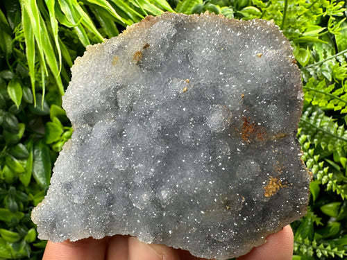 Blue Chalcedony Quartz with Chlorite, Natural Mineral Stone Decor