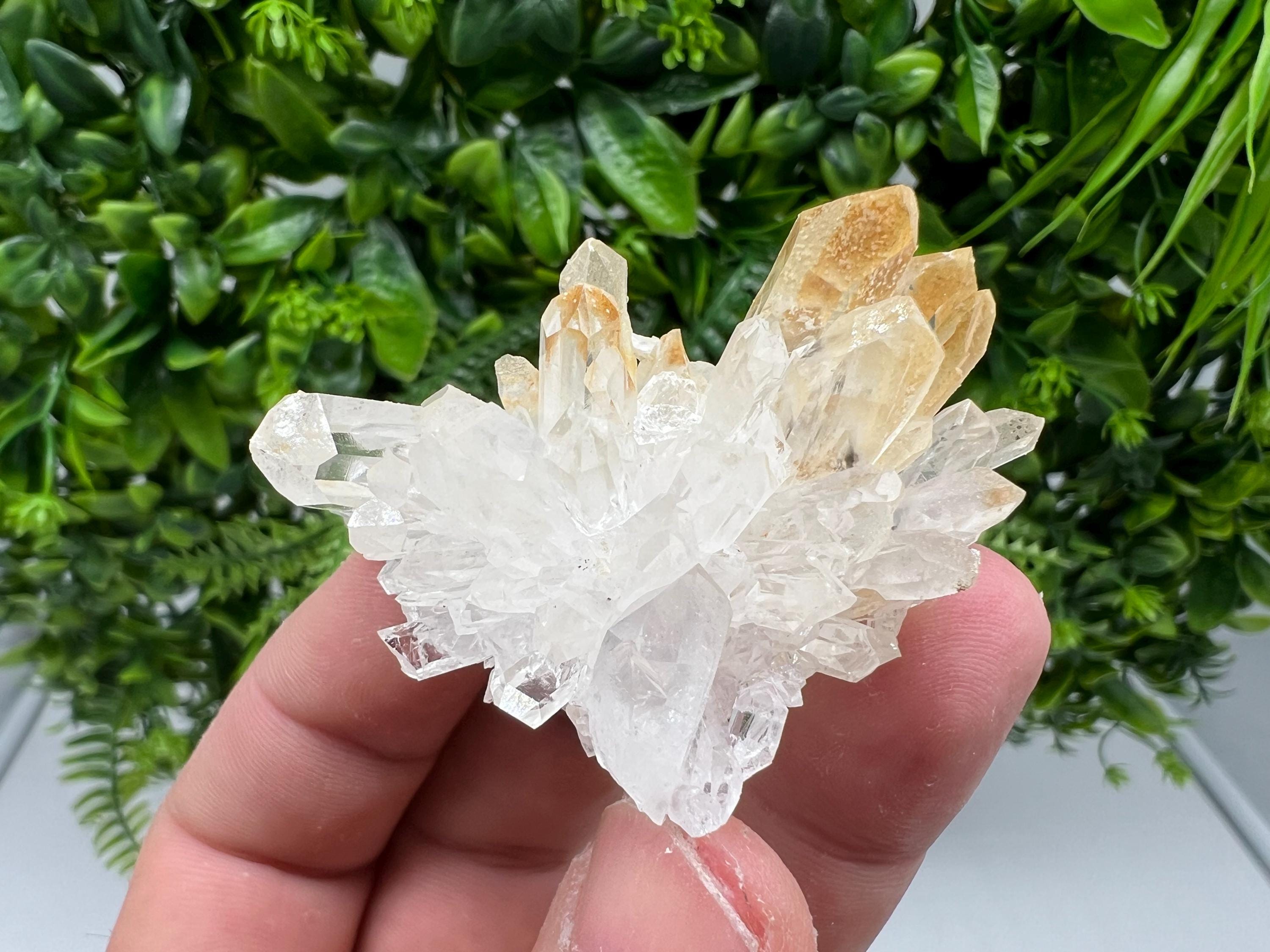 Stunning Quartz covered whit iron oxide limonite natural minerals souvenir crystal home decor stone collection minerals 9 th September mine