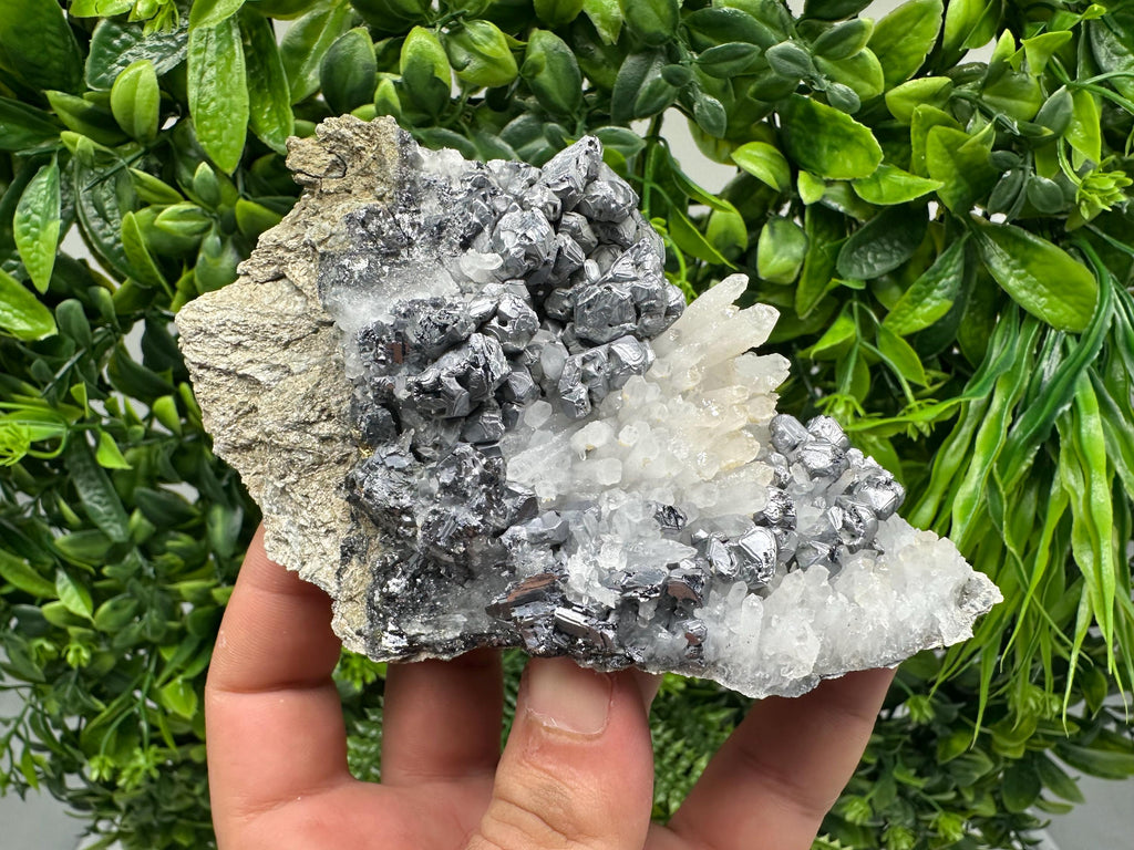 Galena Sphalerite Quartz Calcite Mineral Specimen: Krushev Dol Mine, Bulgaria
