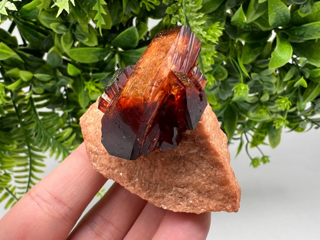 Orange-Brown Arcanite Mineral Specimen, Santa Ana Tin Mine
