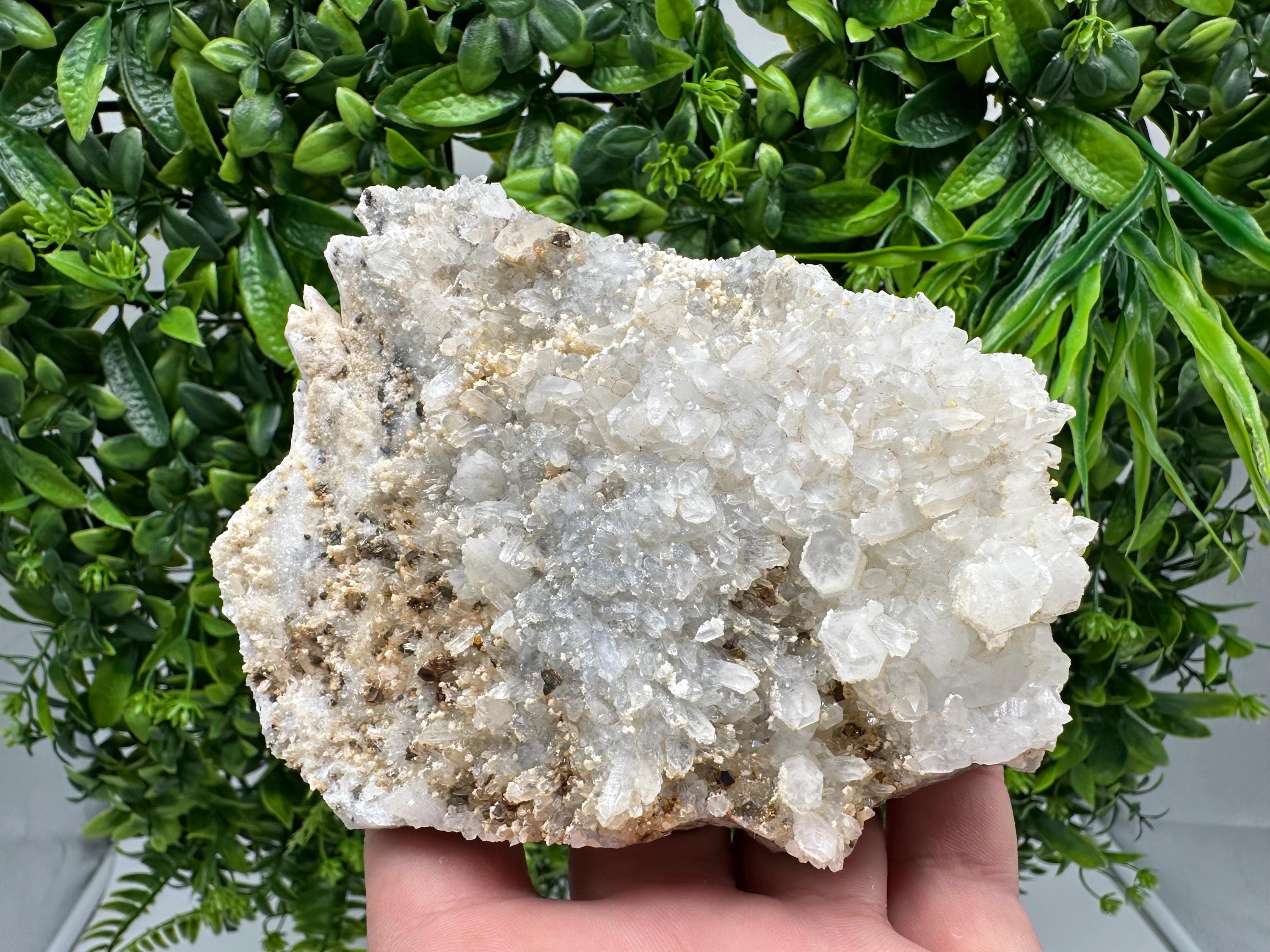 Quartz Calcite Chalcopyrite Specimen: Krushev Dol Mine, Bulgaria