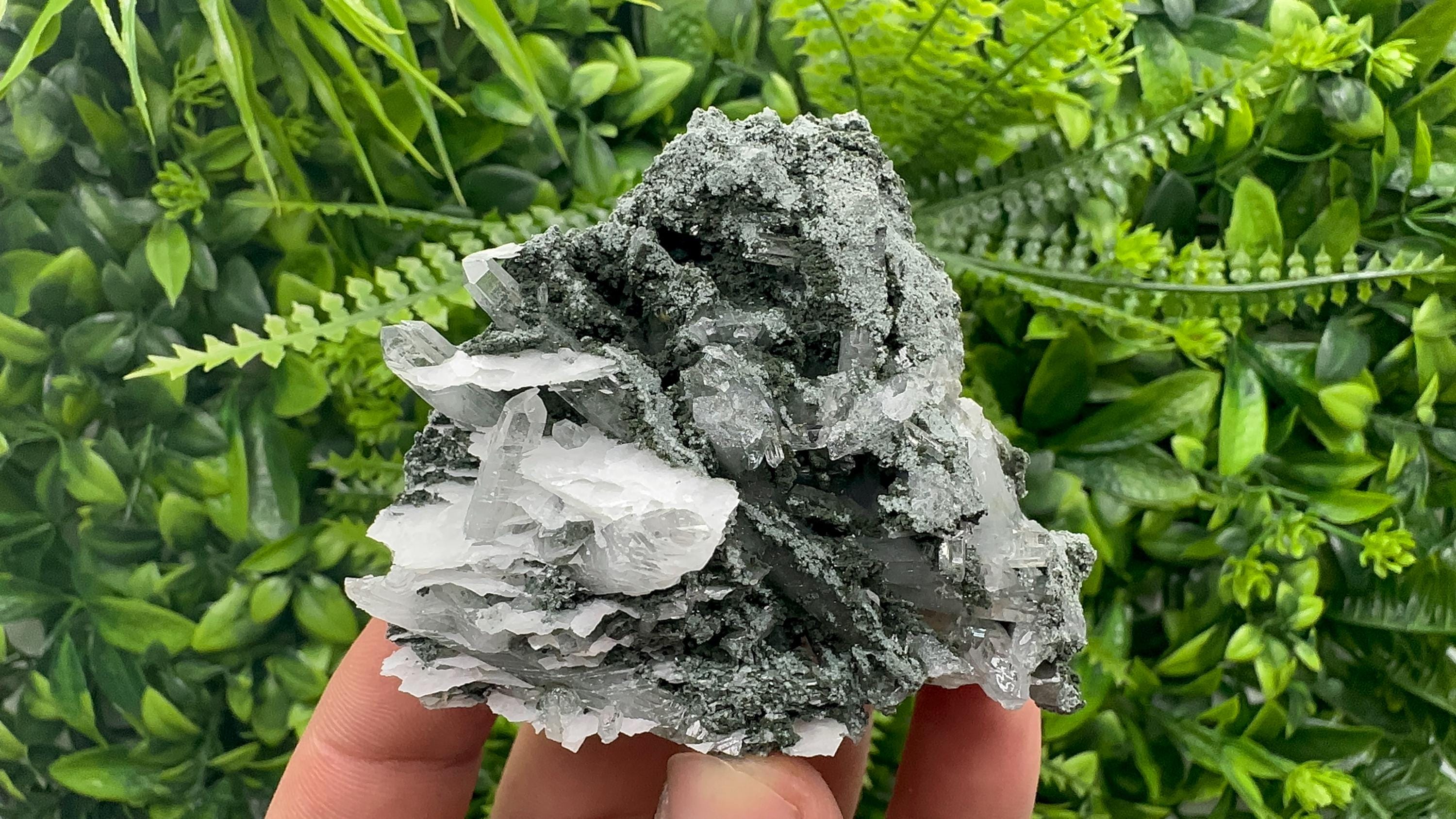 Quartz Chlorite Calcite Specimen, Borieva Mine, Bulgaria