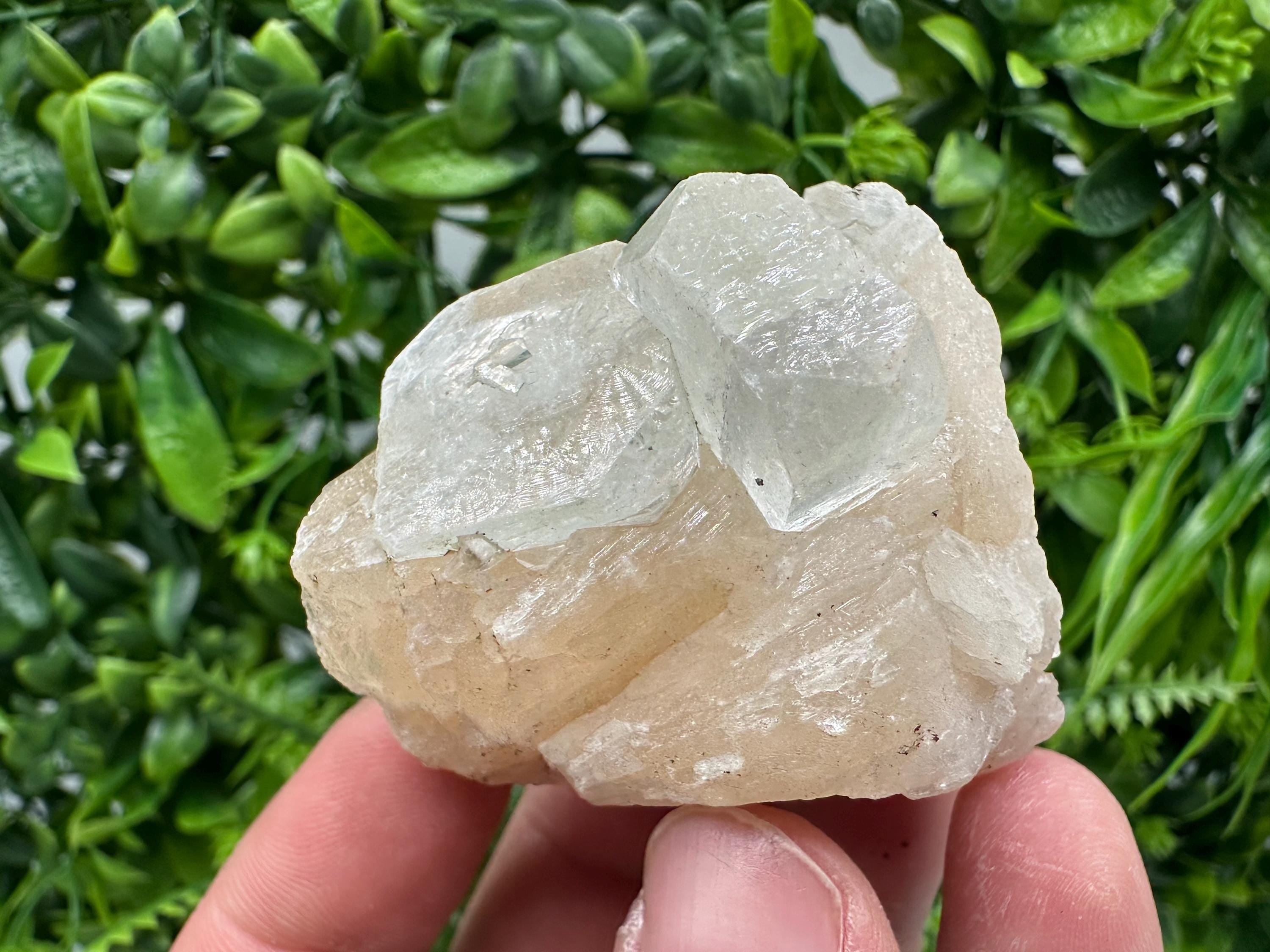 Apophyllite Stilbite on Chalcedony, India Mineral Specimen