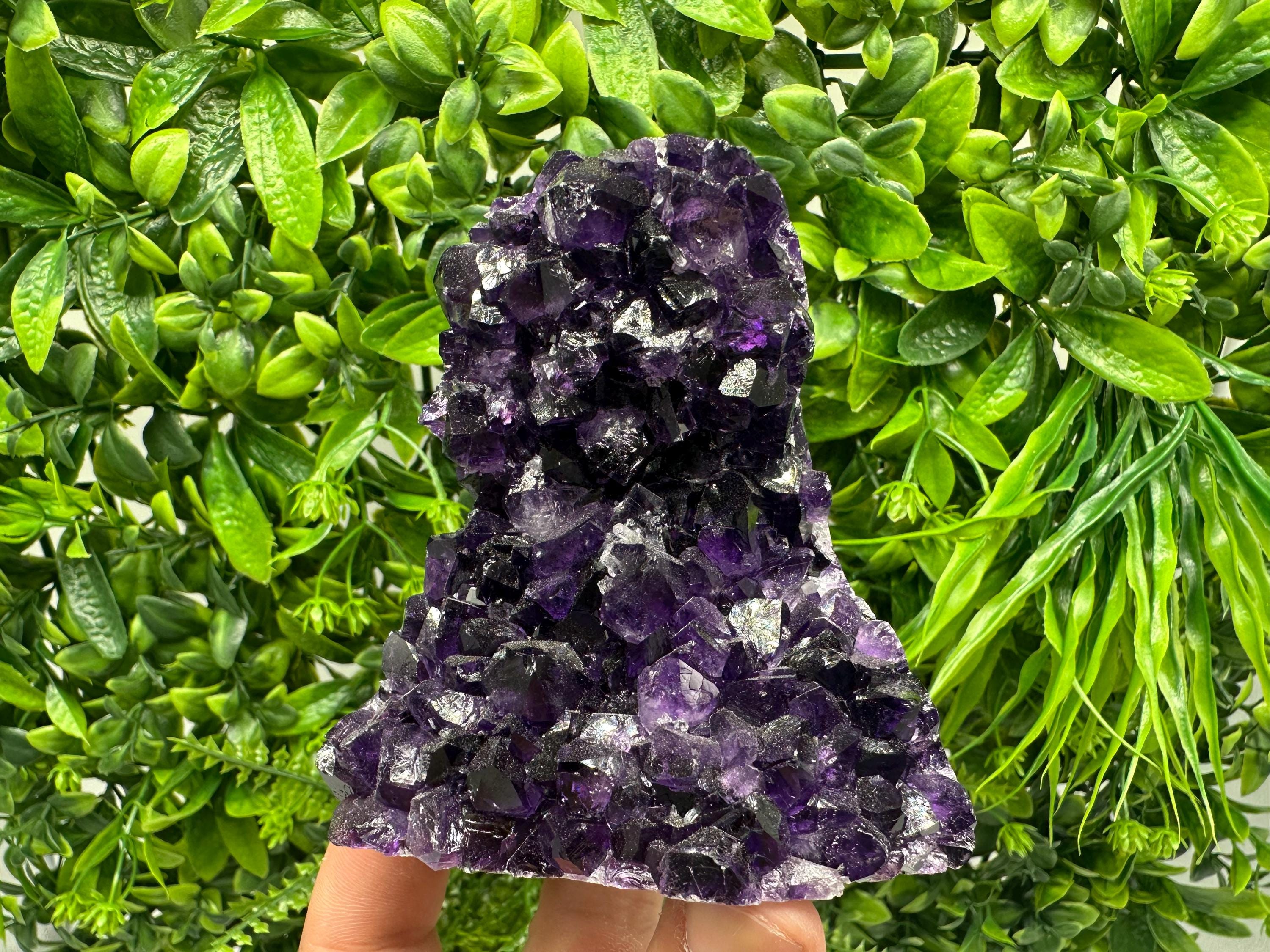 Uruguay Amethyst Crystal: Purple Quartz Home Decor, Energy Stone