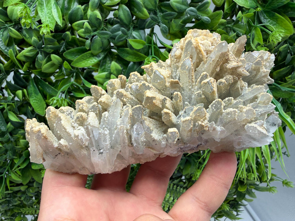Stunning Transparent Quartz on Chlorite Matrix white Calcite from Borieva mine,Madan,Bulgaria,collection mineral specimen,home decor,gift