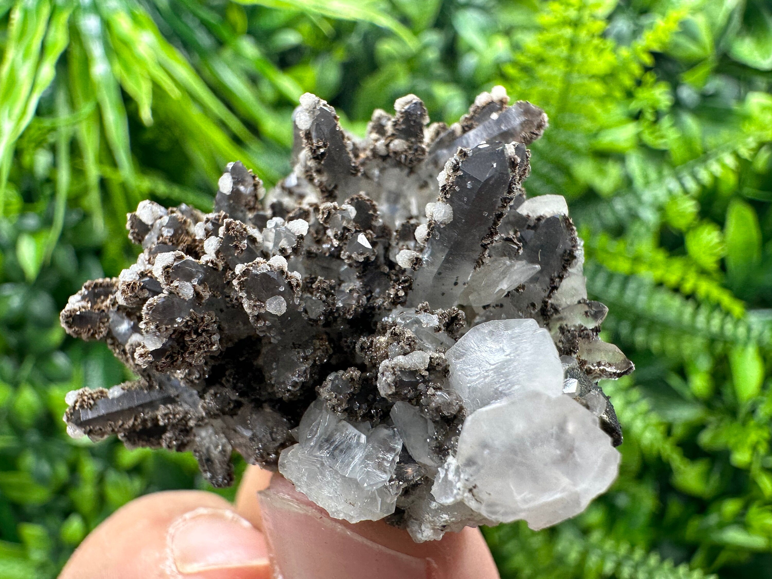 Quartz with Calcite: Bulgarian Crystal Home Decor Stone