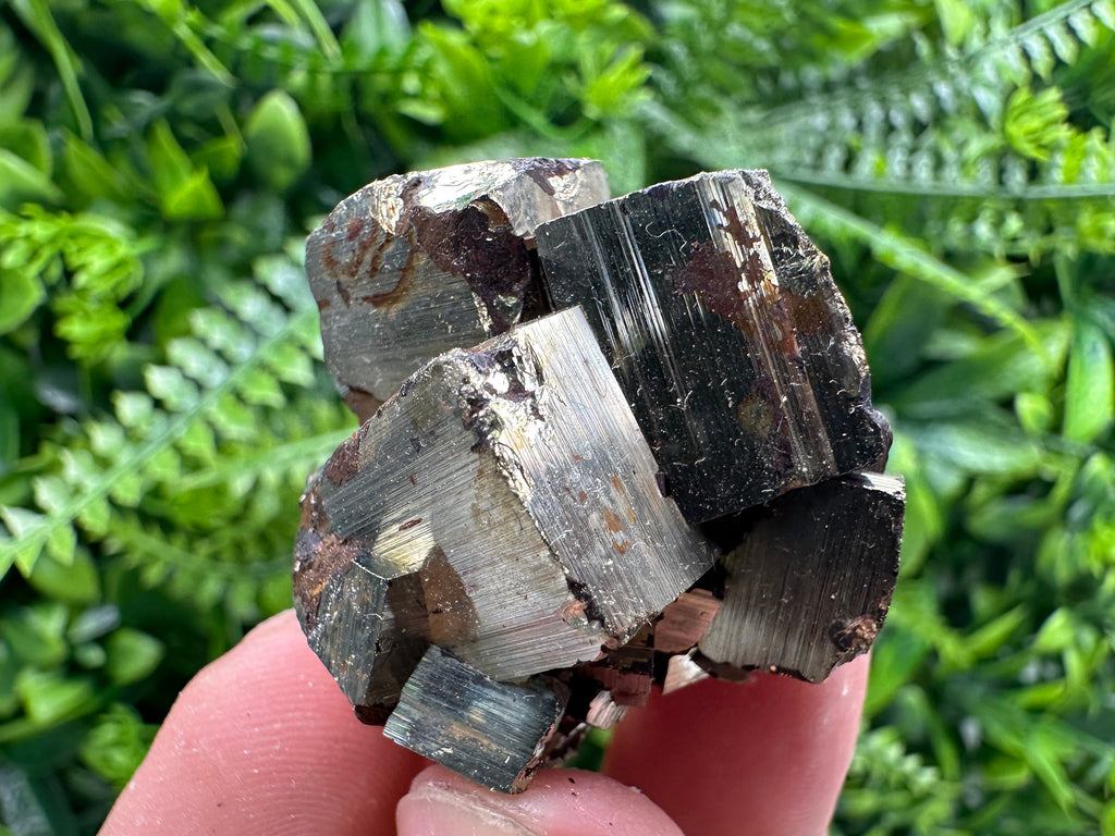 Natural Pyrite Crystal Cluster, Shiny Mineral Specimen