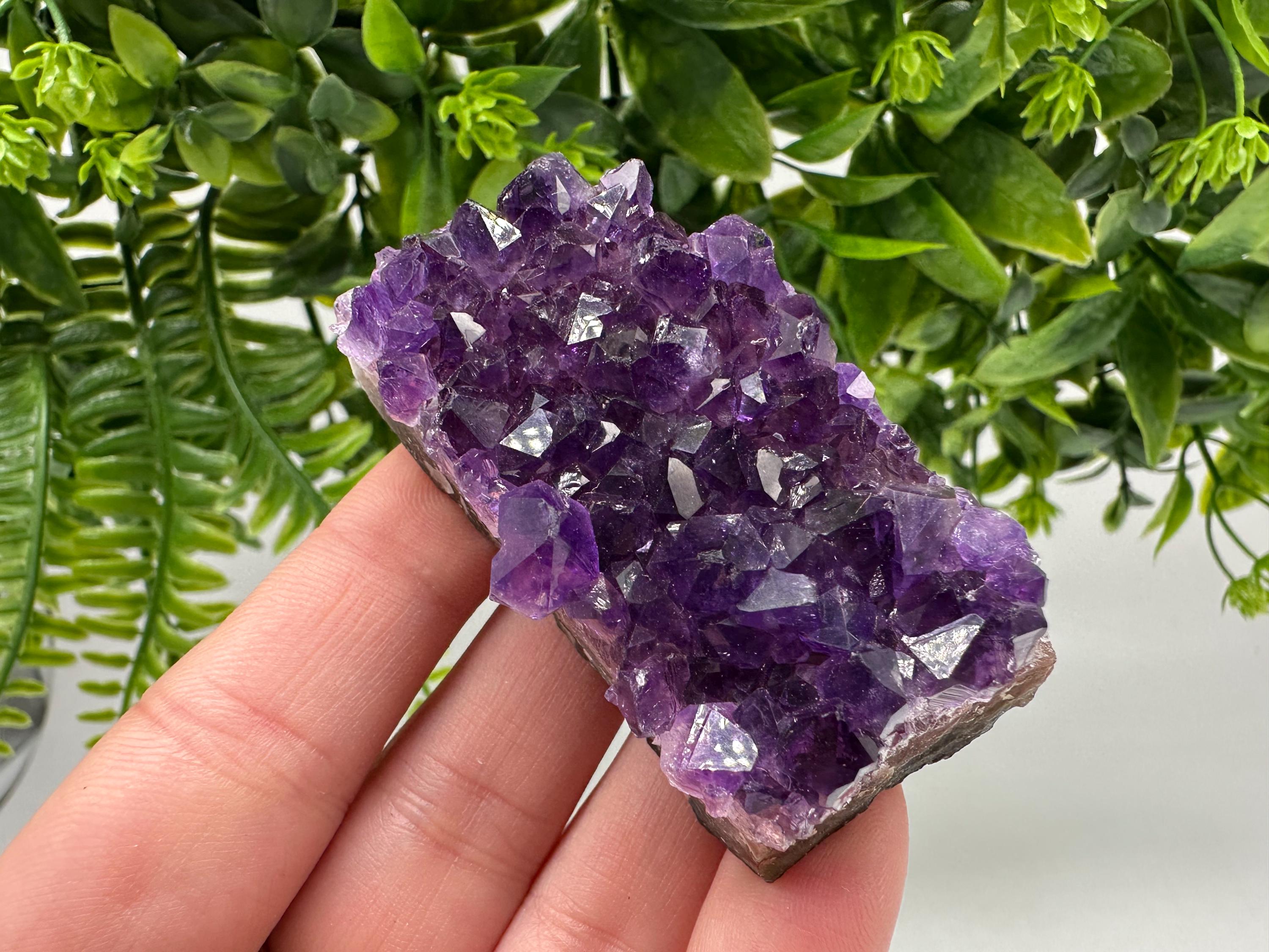 Uruguay Amethyst Crystal: Purple Quartz Home Decor, Energy Stone