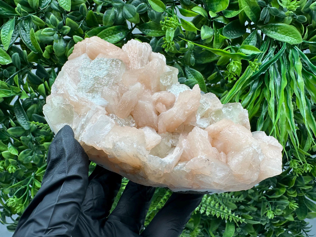 Apophyllite Stilbite on Chalcedony, Natural Mineral Specimen, India