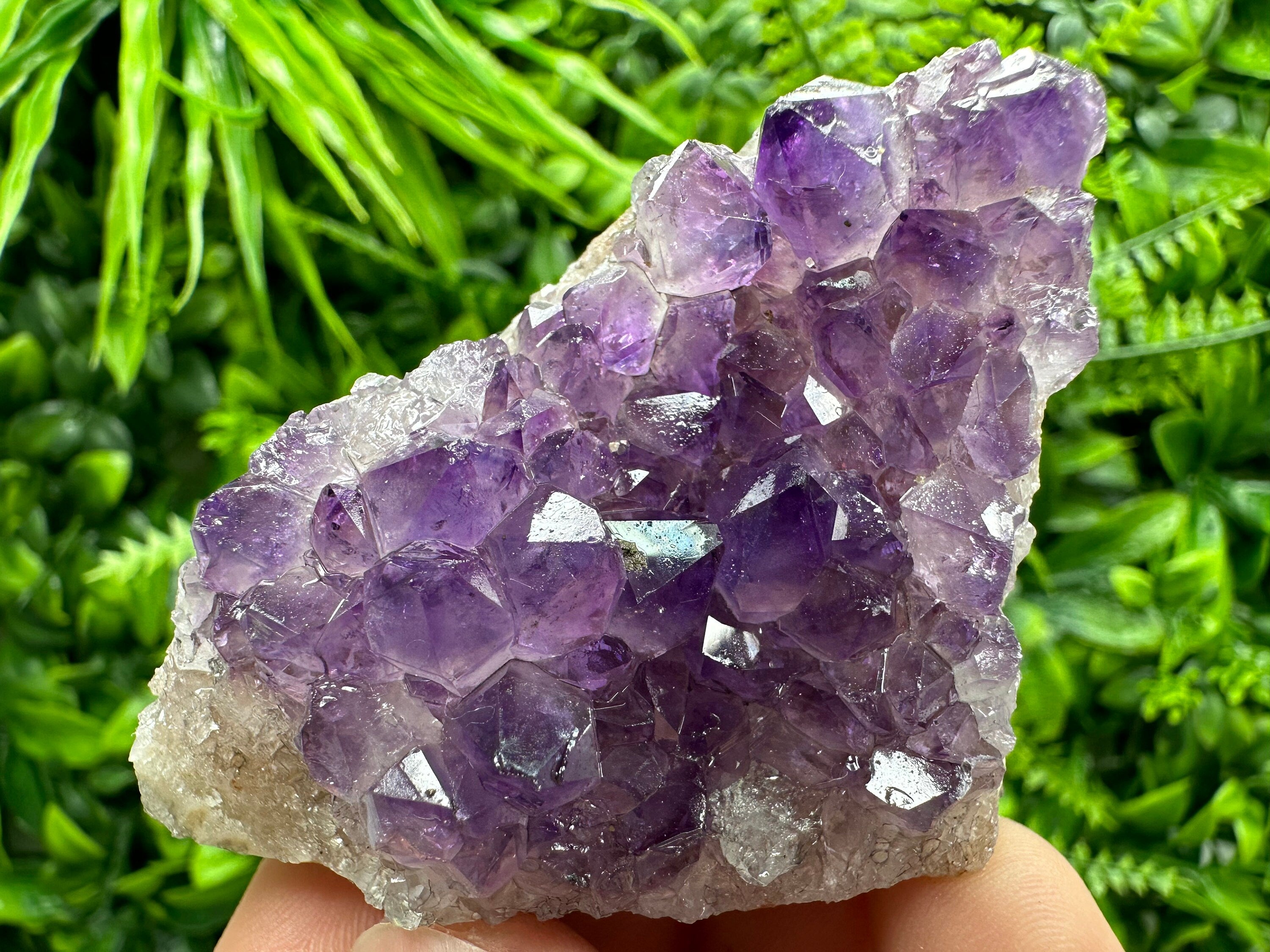 Uruguay Amethyst Cluster: Natural Purple Crystal, Home Decor