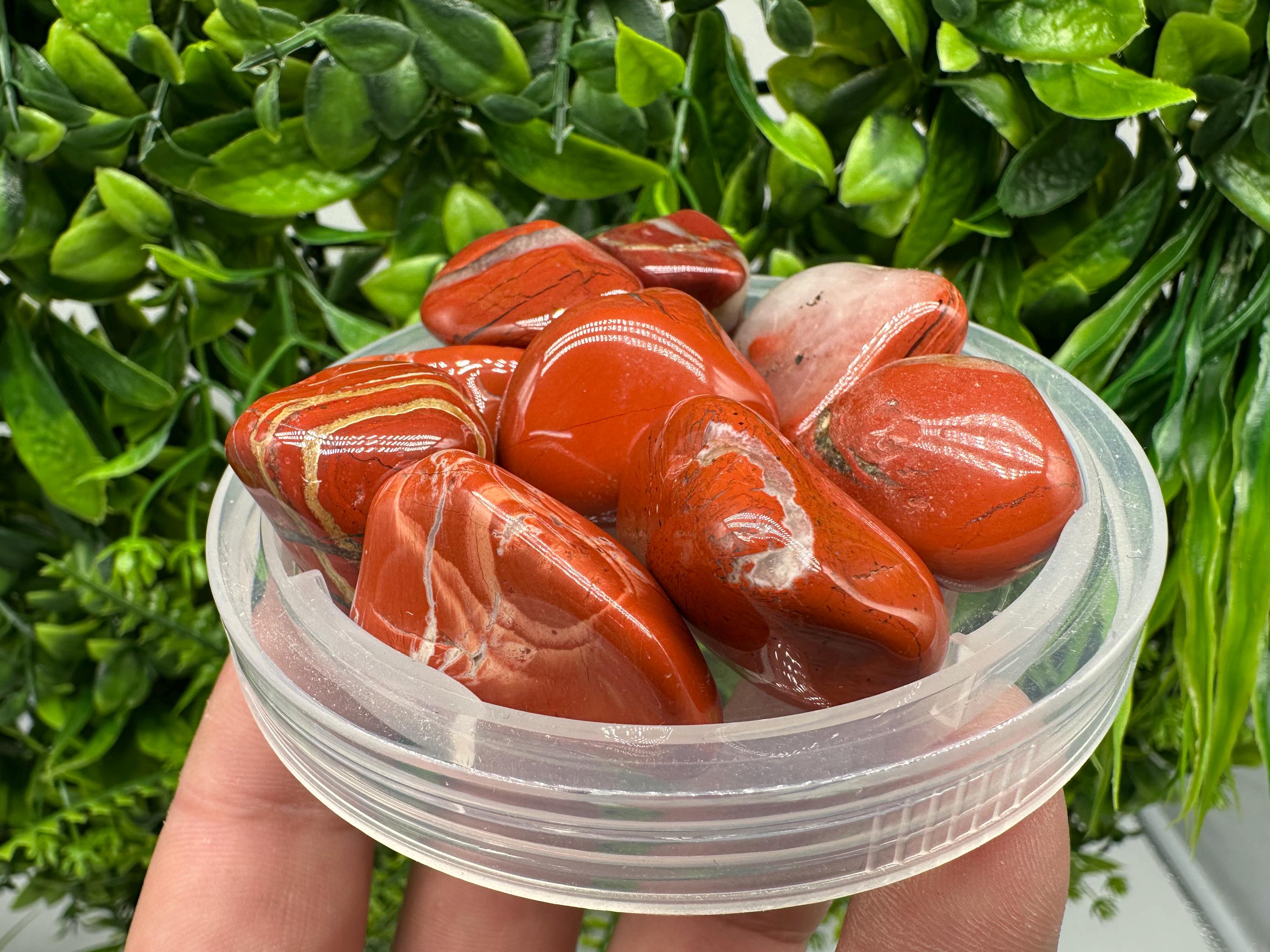 Red Jasper Tumbled Stone: Healing Crystal, Zodiac Gemstone