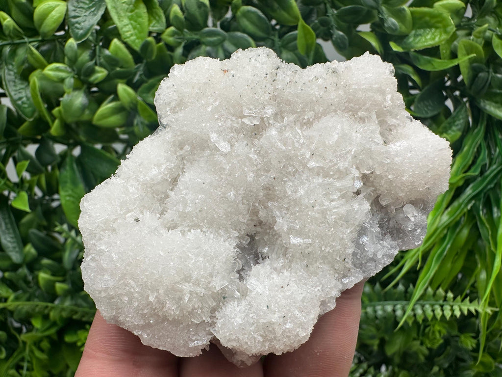 Apophyllite Stilbite on Chalcedony, India Mineral Specimen