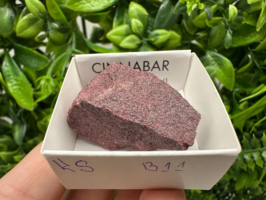Red Cinnabar Crystal Specimen: Almaden Mines, Spain - Chakra Stone (4.5/2.5 cm)