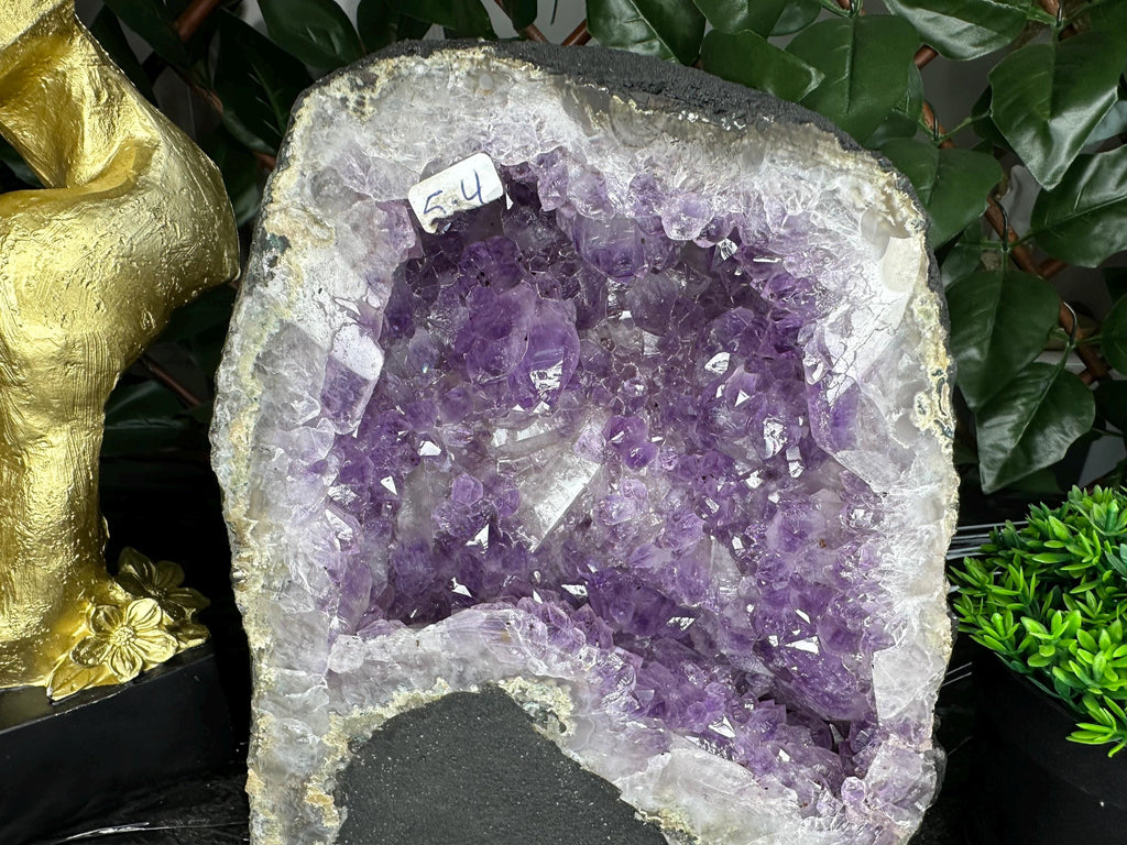 Large Amethyst Geode, Brazil Mineral Specimen, Purple Quartz