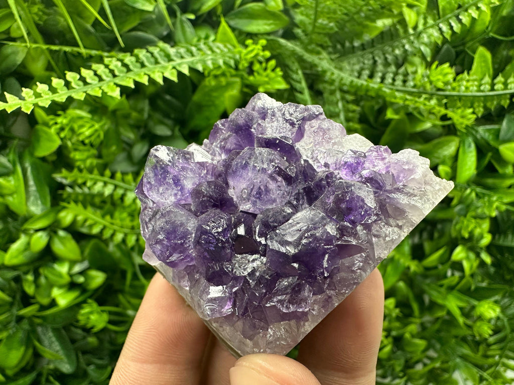 Natural Purple Amethyst Crystal Cluster from Uruguay