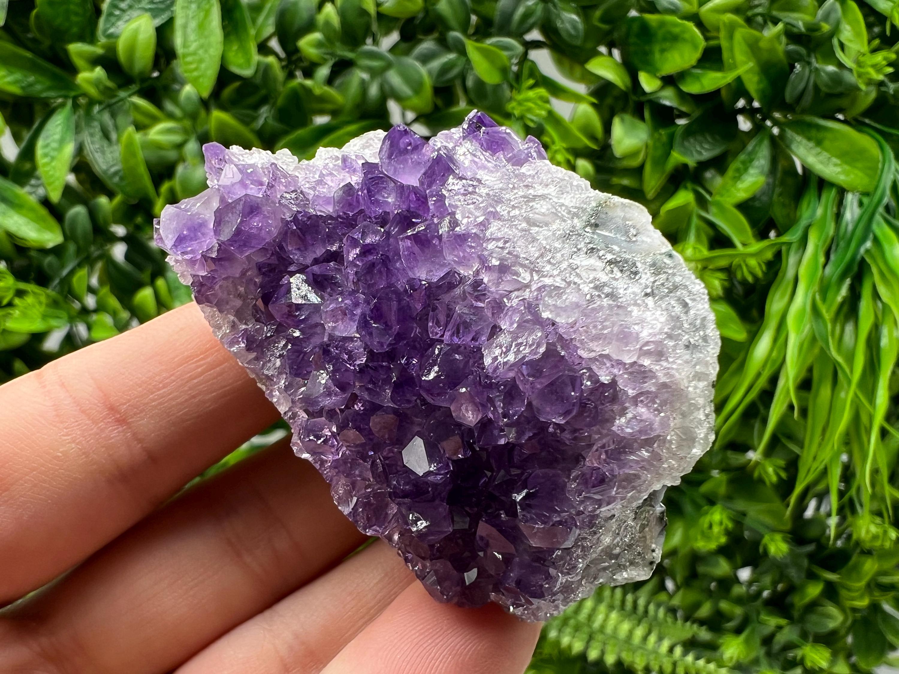 Uruguay Amethyst Crystal: Purple Quartz Phantom - Home Decor