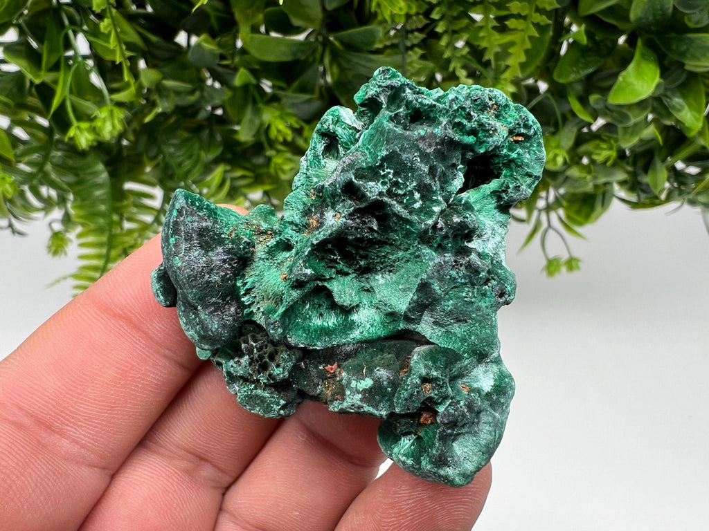 Green Polished Malachite Crystal, Congo Mineral Specimen