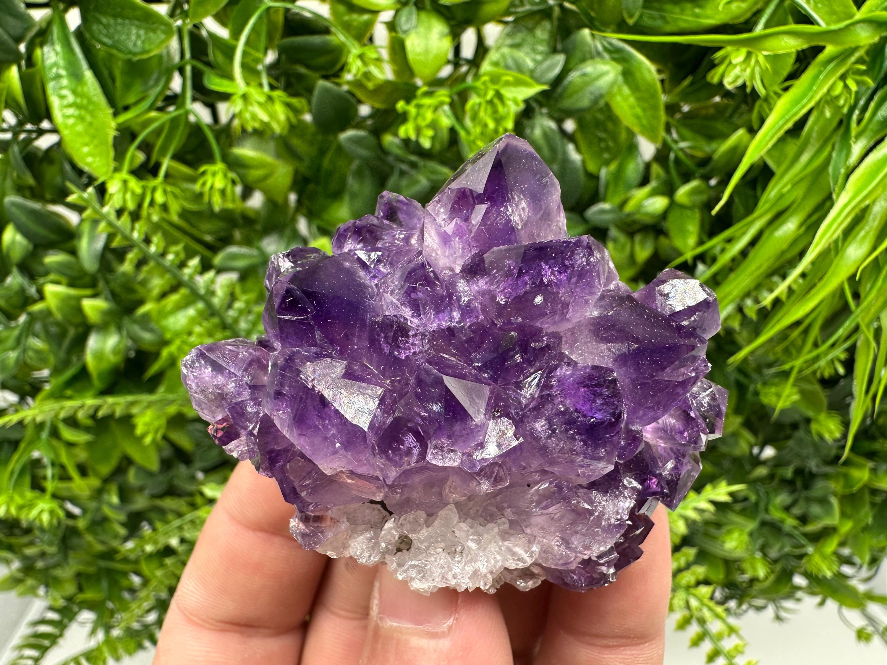 Uruguay Amethyst Cluster: Purple Quartz Crystal, Home Decor