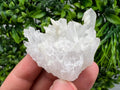 Calcite on Green Quartz: Djurcovo Mine, Bulgaria Healing Crystal