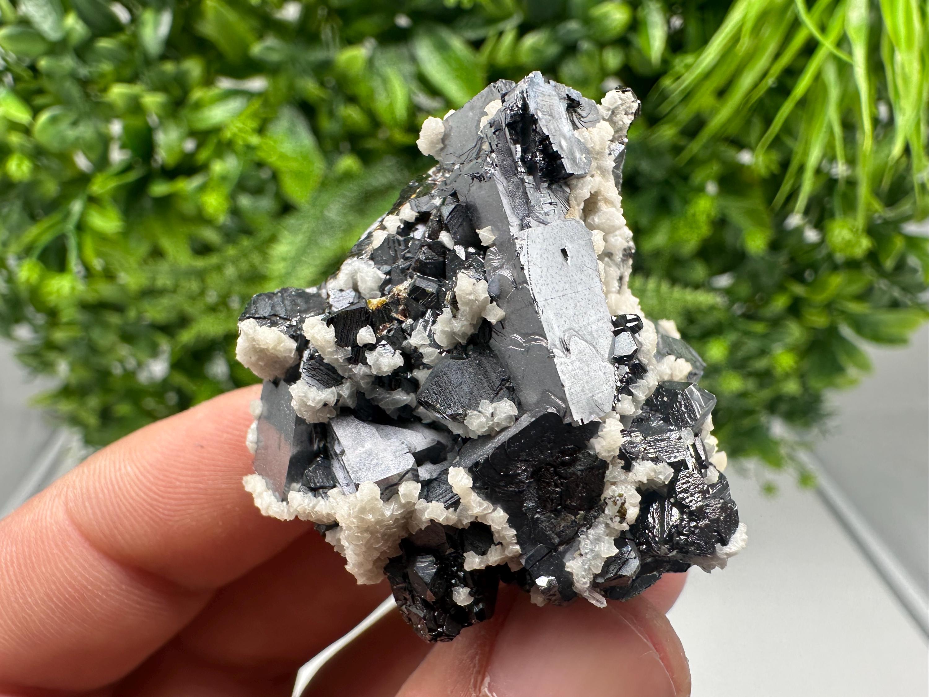 Skeletal Galena with Siderite & Sphalerite - Krushev dol Mine, Bulgaria