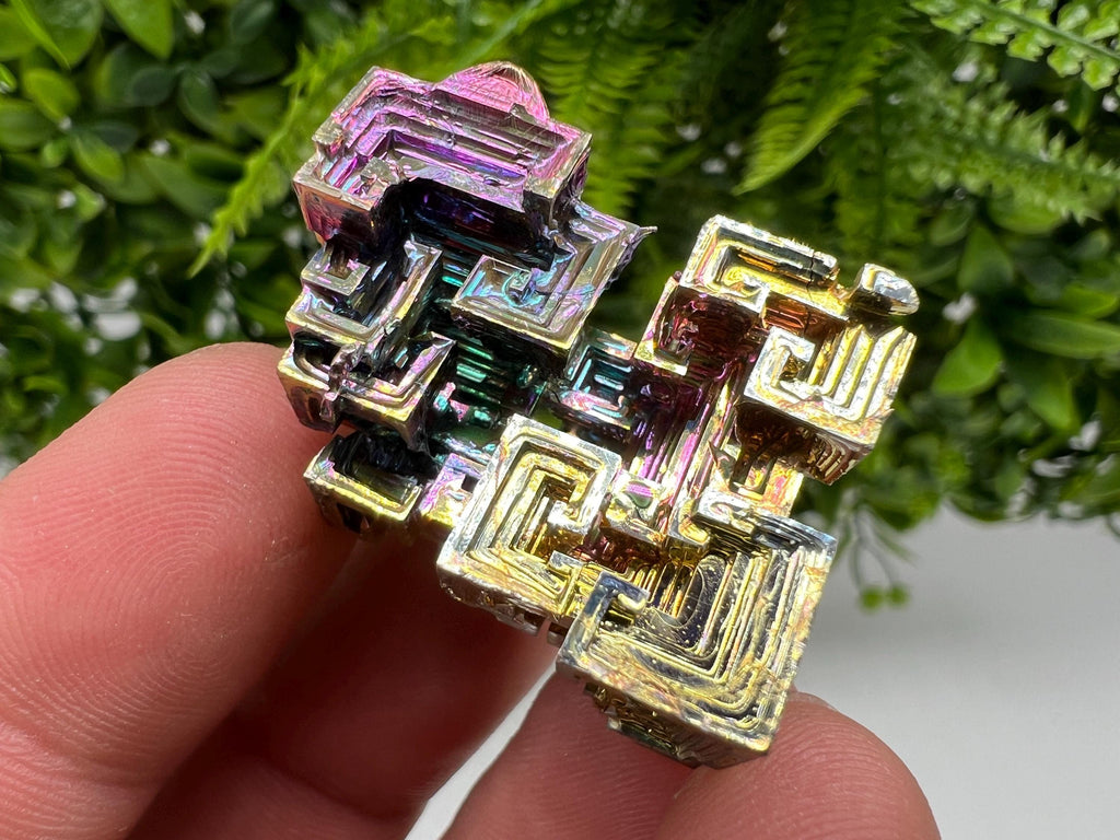 Rainbow Bismuth Crystal: Rare Gemstone Collection