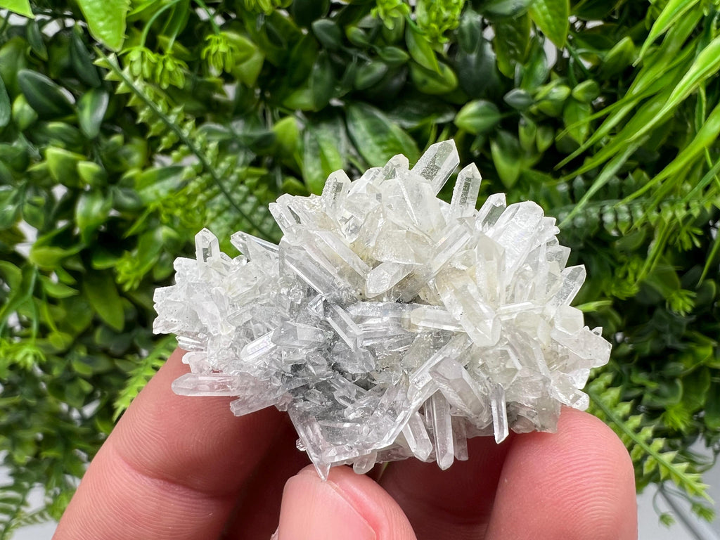 Transparent Quartz Cluster, Borieva Mine Mineral Specimen
