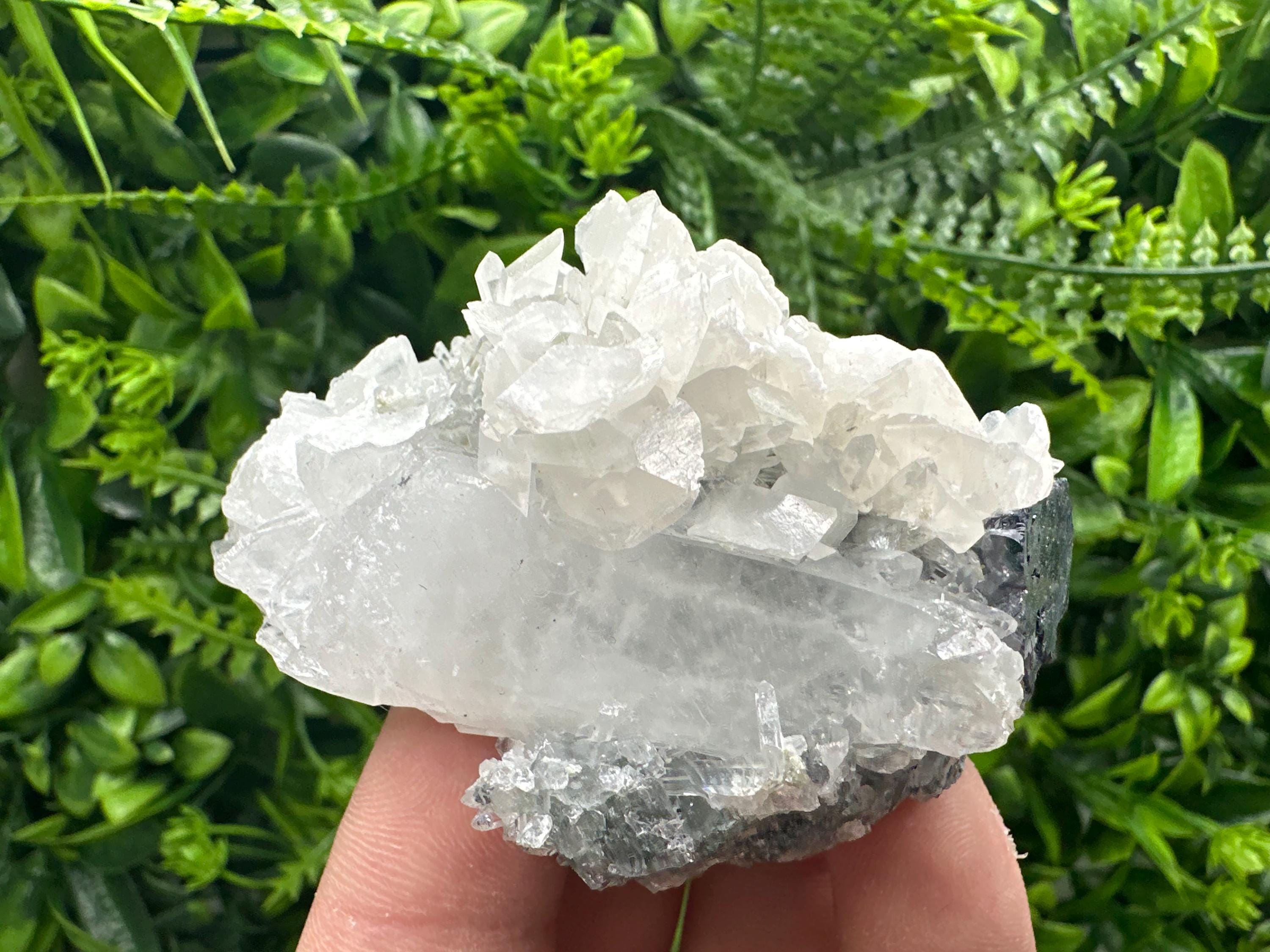 Quartz Galena Calcite Specimen: Borieva Mine, Bulgaria