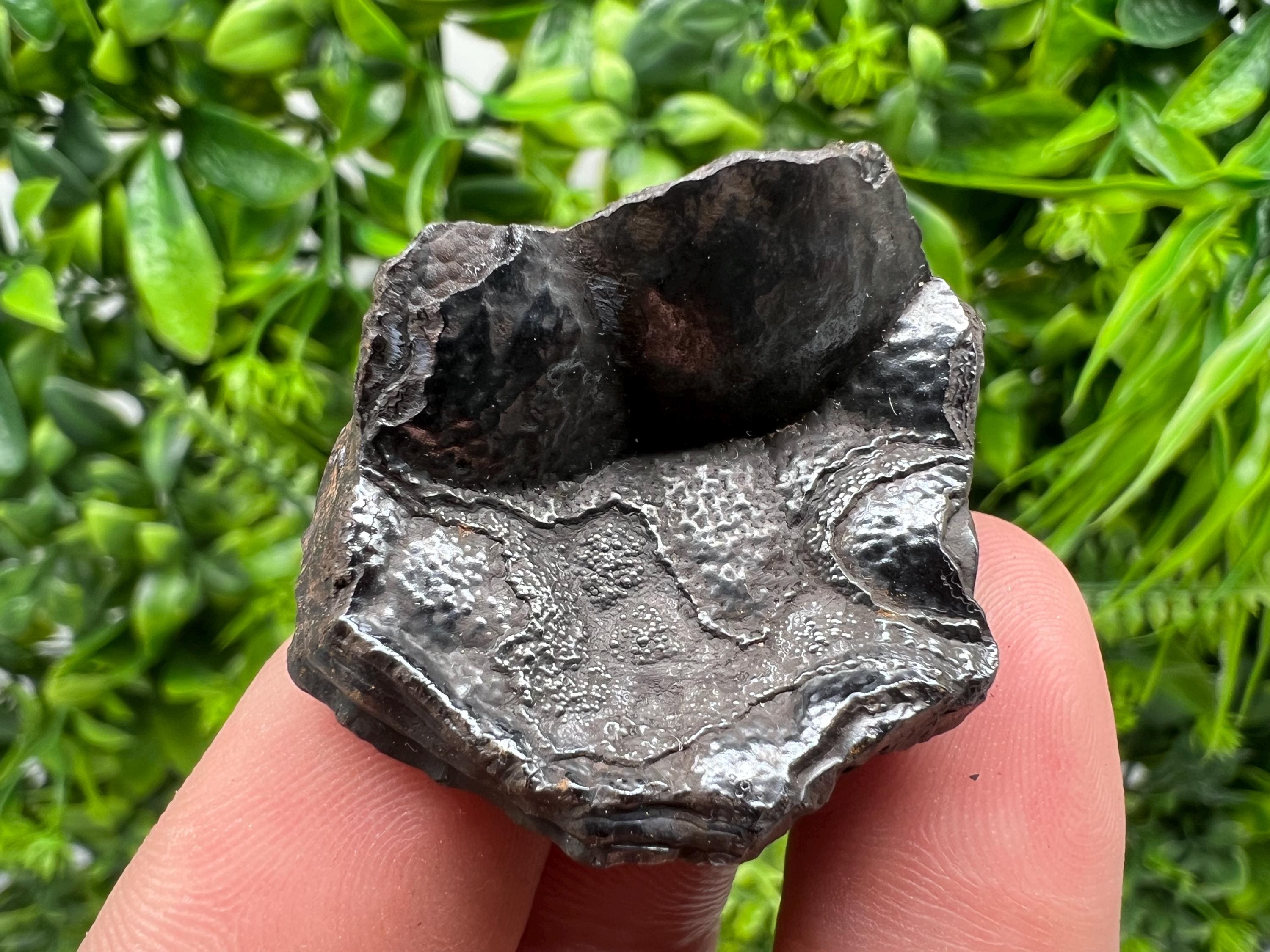 Moroccan Black Botryoidal Hematite Specimen: Chakra Reiki Crystal