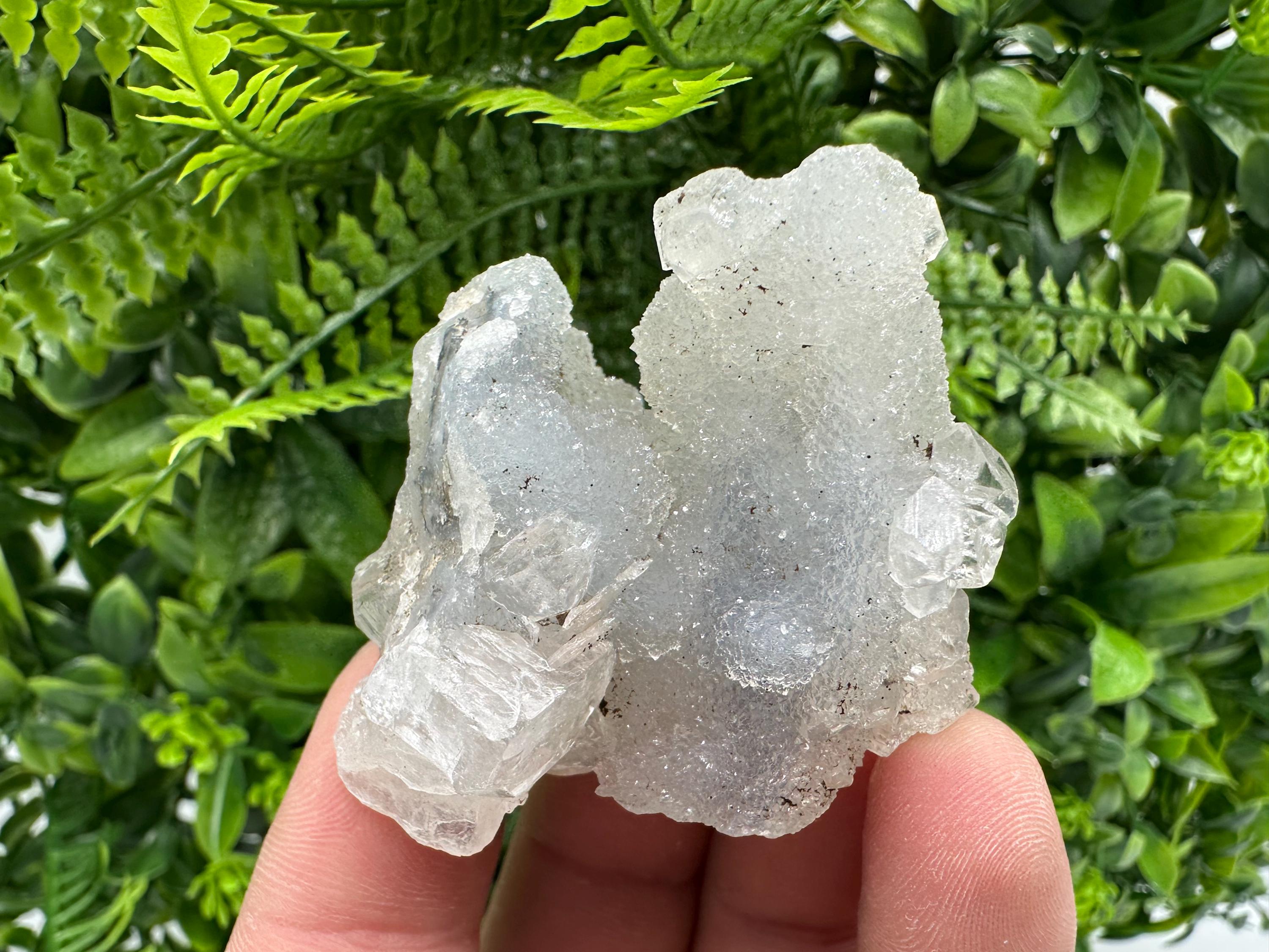 Natural Chalcedony Specimen: India Crystal Mineral, Home Decor